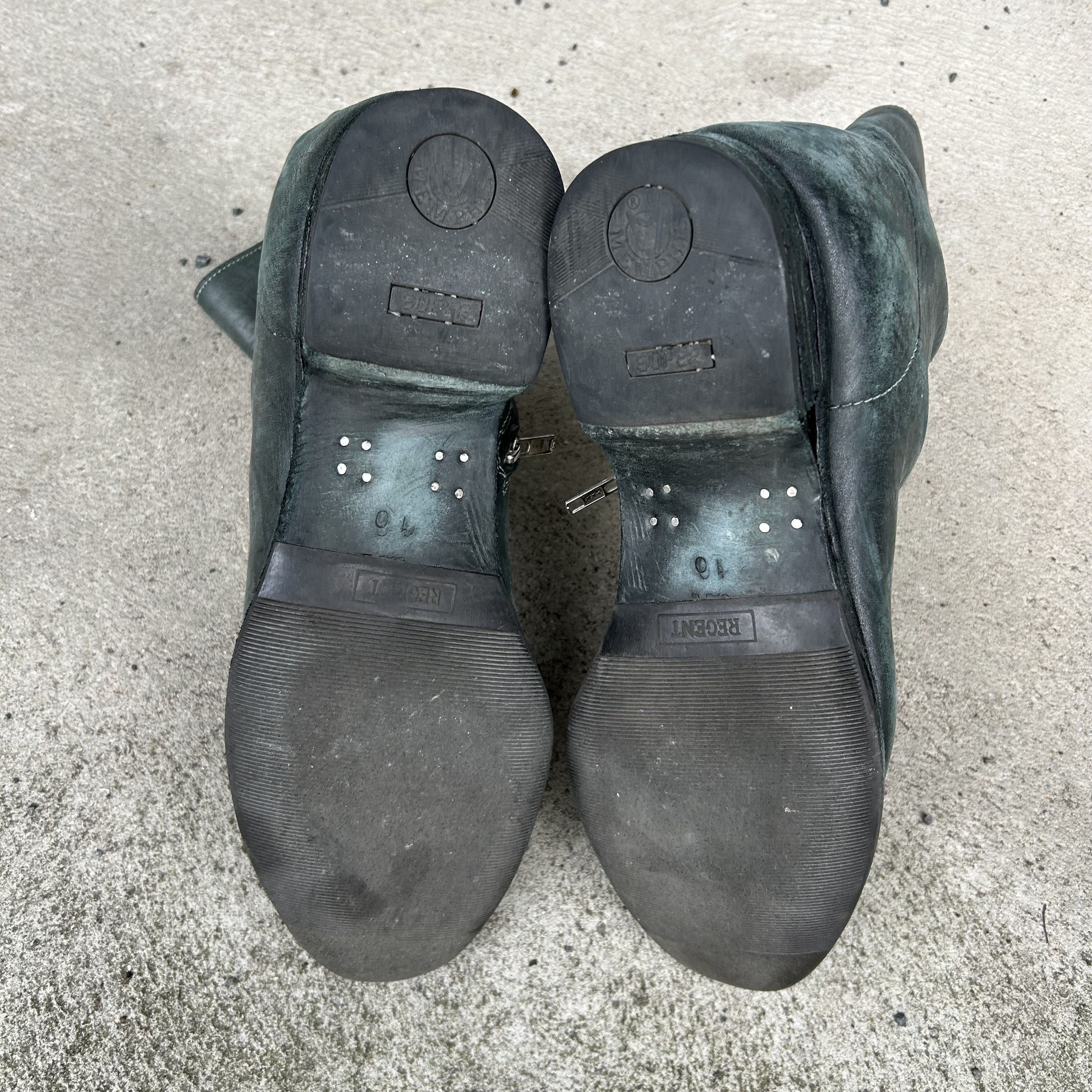 Carol Christian Poell CCP Carol Christian Poell Green Side-Zip No-Seam Boots Size US 11 / EU 44 - 8 Thumbnail