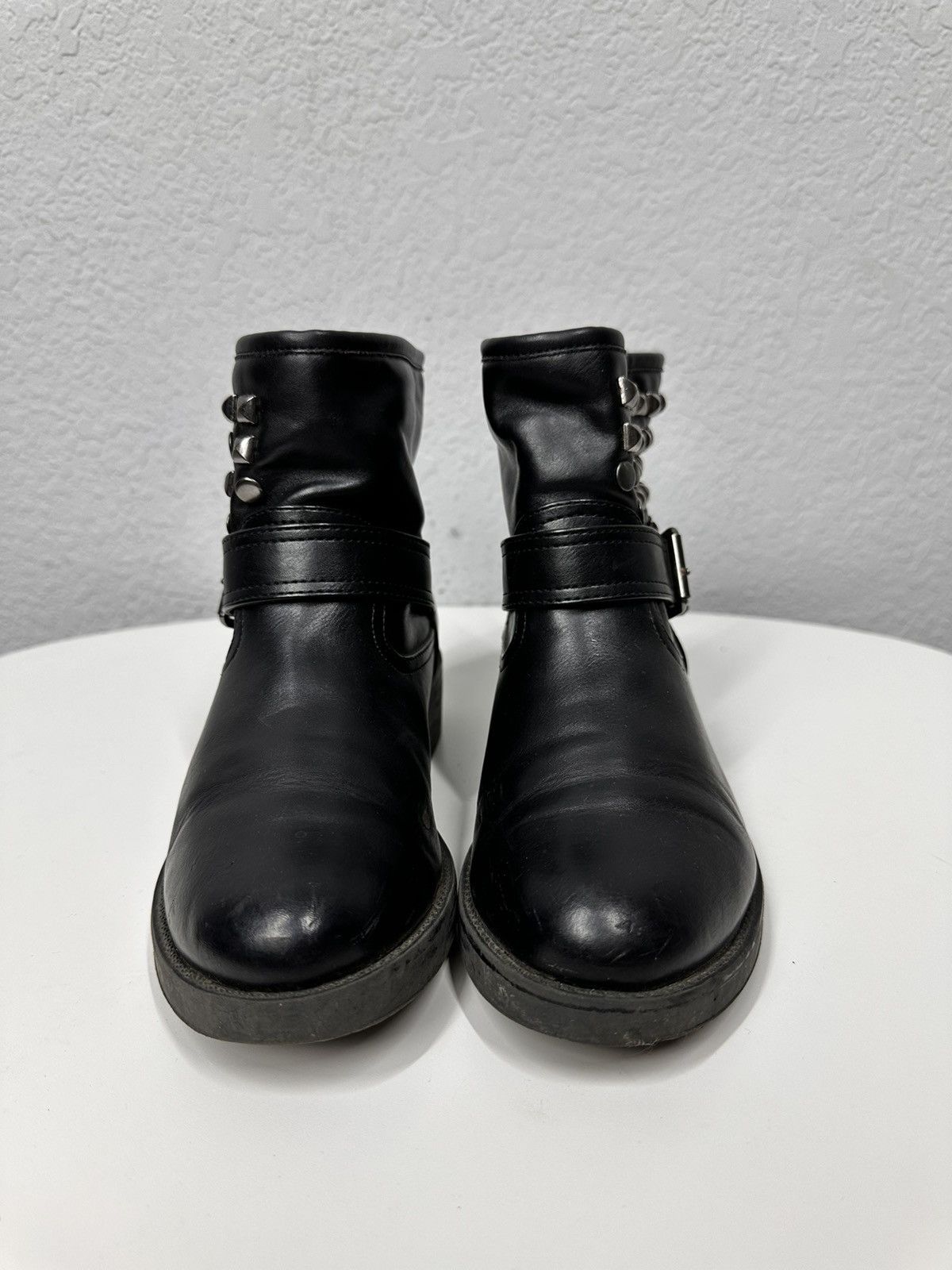New Rock Vintage Leather Metal AS 98 Boots Rare Kapital Vibe Rick Size US 6 / IT 36 - 3 Thumbnail