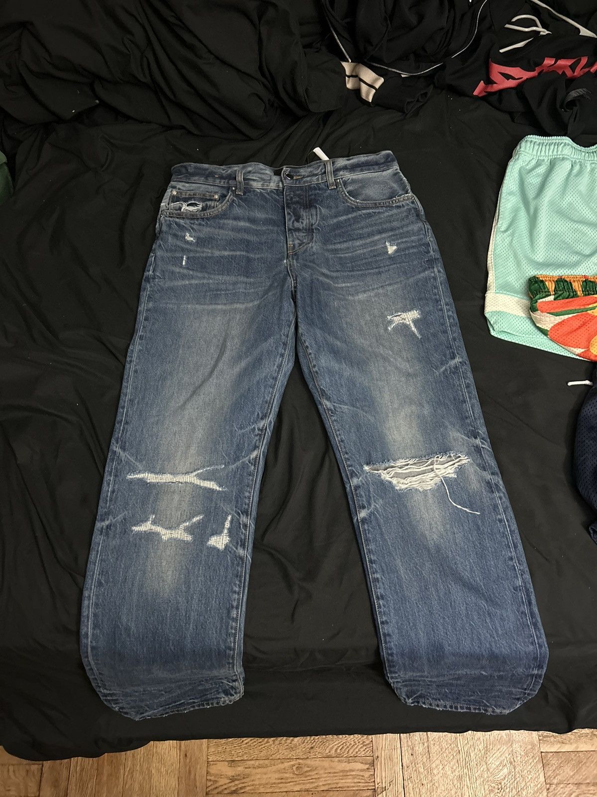 Amiri Straight leg amiri denim Size US 31 - 1 Thumbnail