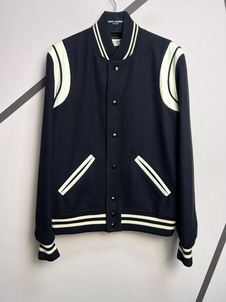 Saint Laurent Paris Saint Laurent 23 Spring/Summer Black and White Wool Teddy J Size US M / EU 48-50 / 2 - 1 Thumbnail