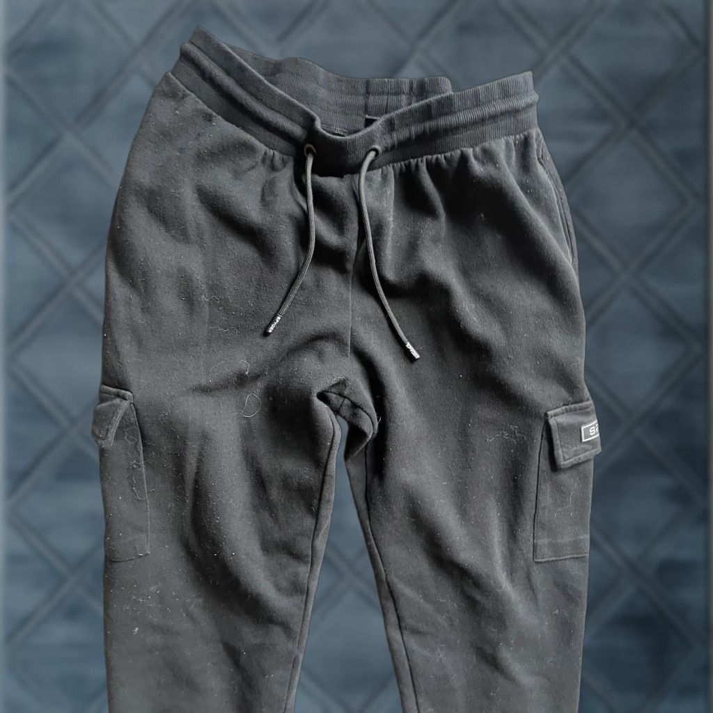 Spyder Spyder Men Pants Jogger Tapered Black Activewear Cargo Pockets Pockets Flaw L Casual Size US 33 - 1 Thumbnail