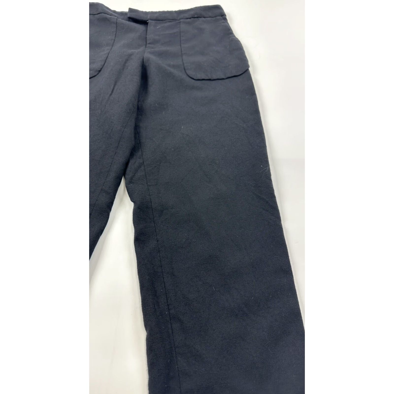 Rag & Bone VINTAGE Rag & Bone Jeans Women’s 6 Black High Rise Ankle Wool Slim Distressed 29 in Button Zip Size 28" / US 6 / IT 42 - 4 Thumbnail