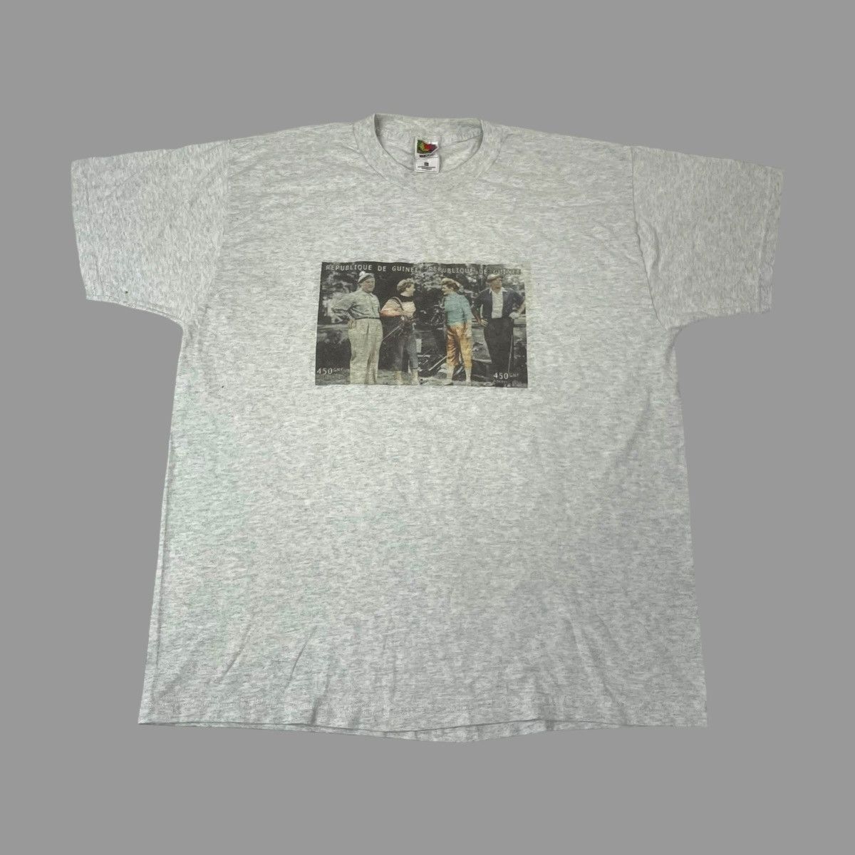 Vintage Vintage 90s republique de Guinea t shirt Size US XL / EU 56 / 4 - 2 Thumbnail