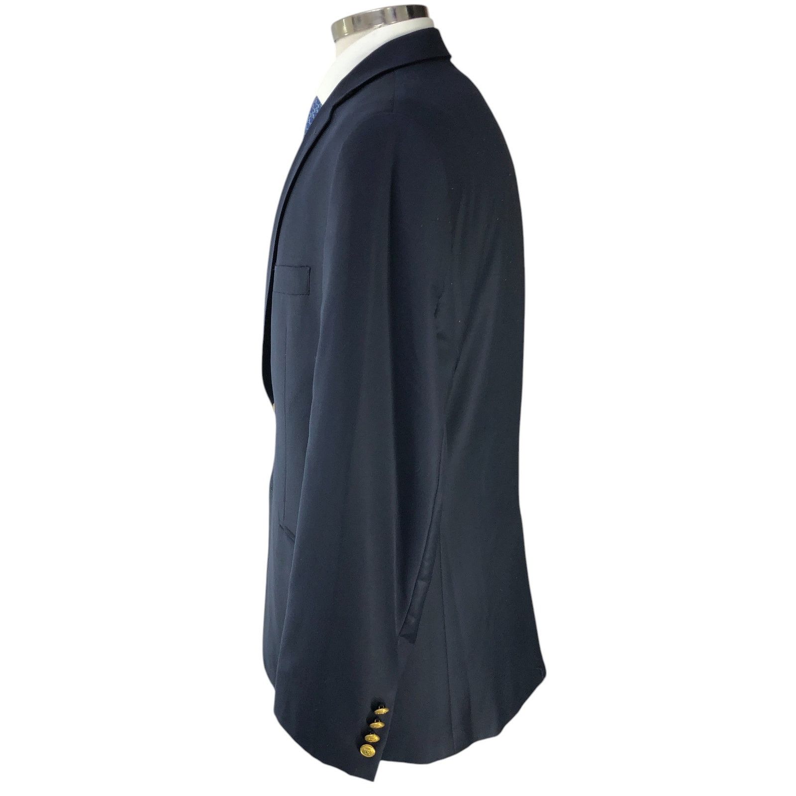 Lauren Ralph Lauren Ralph Lauren LRL Size 42R Blazer Jacket Navy Gold Buttons Size 42R - 7 Thumbnail