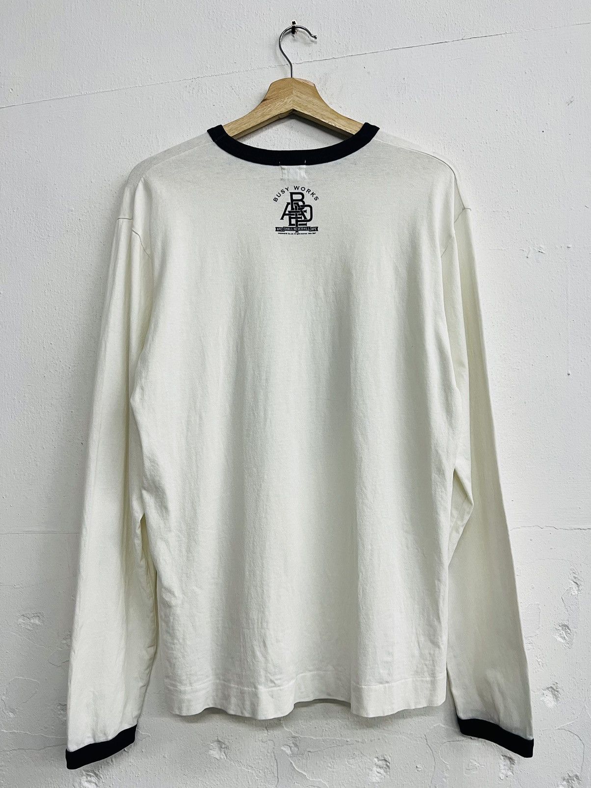 Bape Bape x Baby Milo College Logo Longsleeve Tee Size US M / EU 48-50 / 2 - 18 Thumbnail