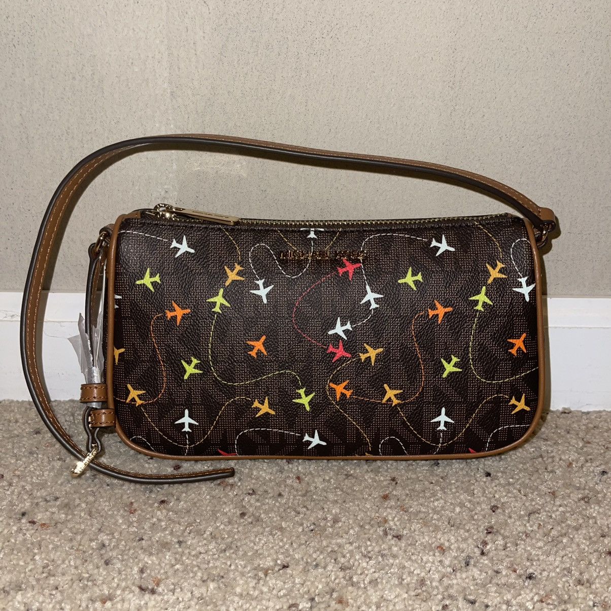 Michael Kors Michael Kors JET SET Medium Pouchette ‘Brown’ - BRAND NEW Size ONE SIZE - 1 Thumbnail