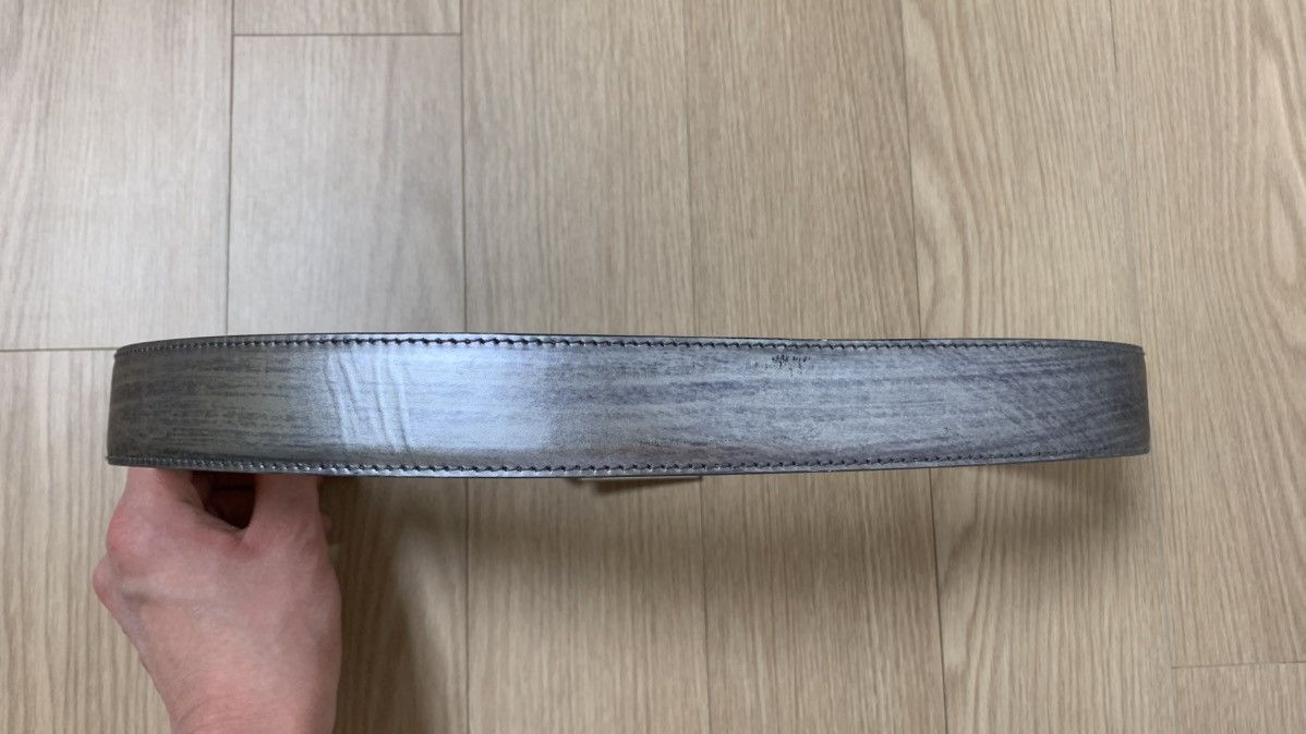 Dolce & Gabbana Dolce & Gabbana FW 2007 Silver Brushed Runway Belt Size 28 - 5 Thumbnail