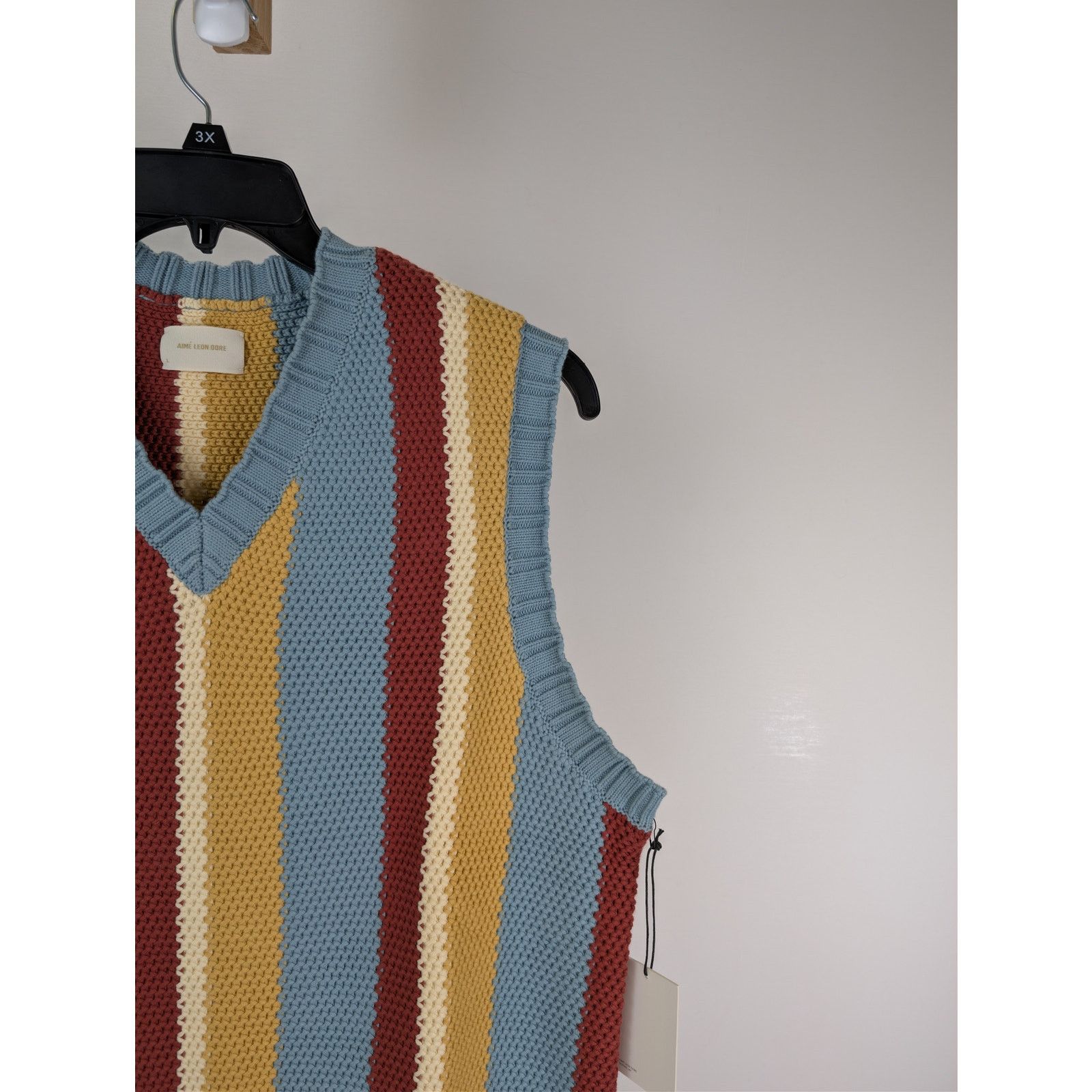 Aime Leon Dore o1rshd1 Collegaite Striped Vest in Tourmaline Size US L / EU 52-54 / 3 - 5 Thumbnail