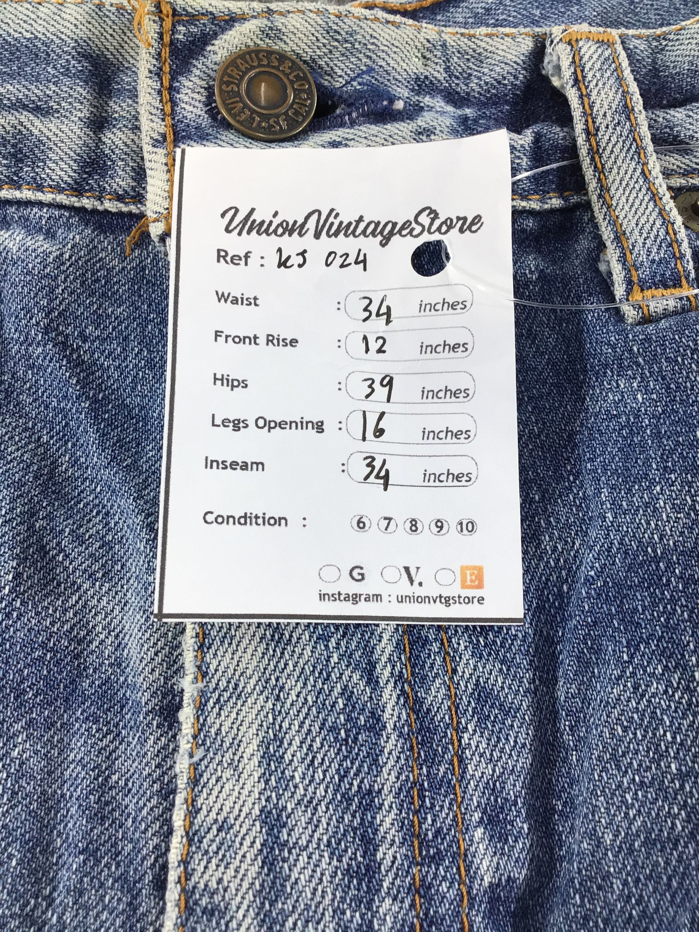Levi's Vintage Levis 512 Jeans Faded Blue Denim KJ024 Size US 34 / EU 50 - 12 Thumbnail