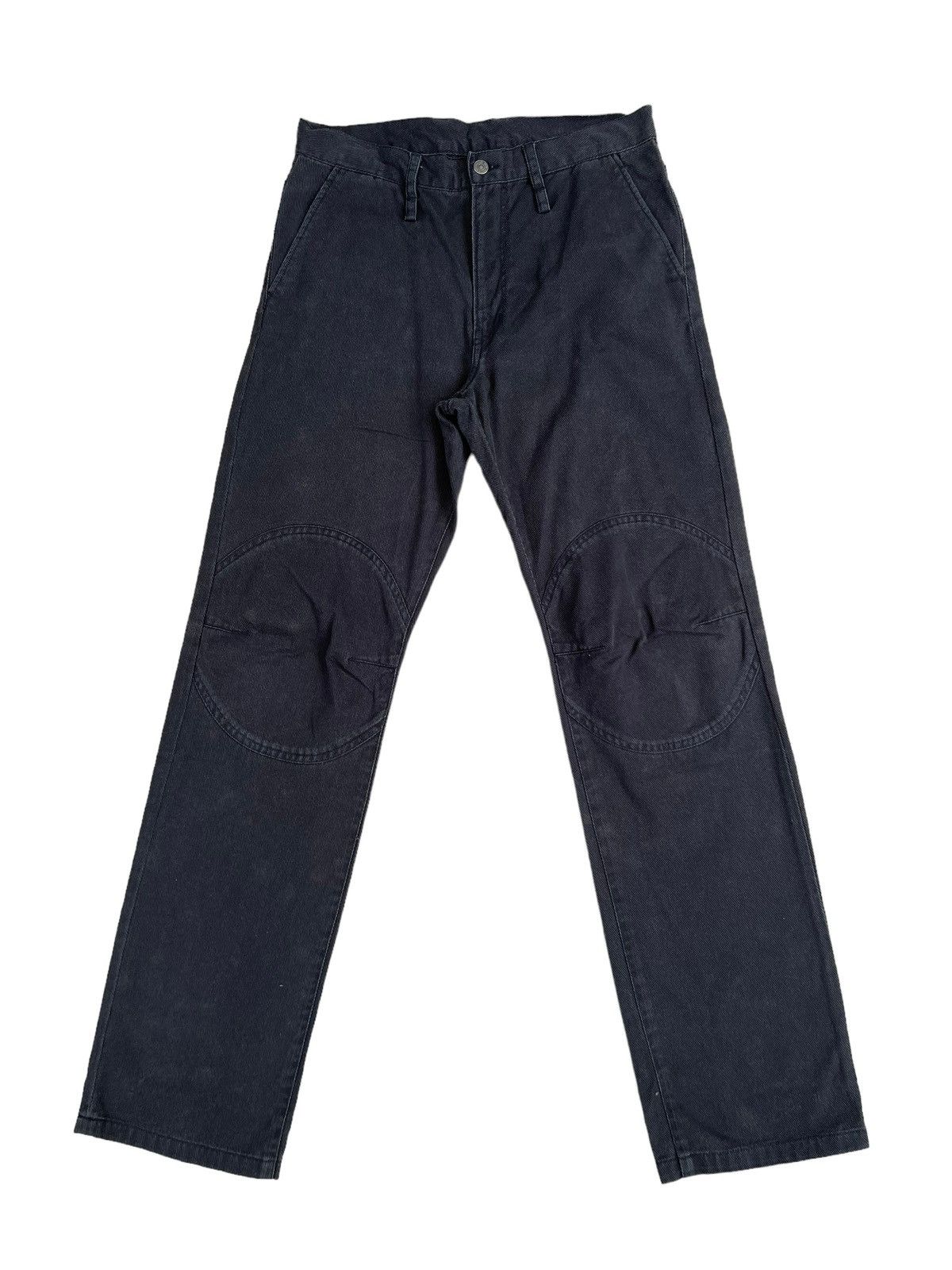 image of Vintage Ppfm Fade Black Knee Patch Trouser Pant, Men's (Size 32)