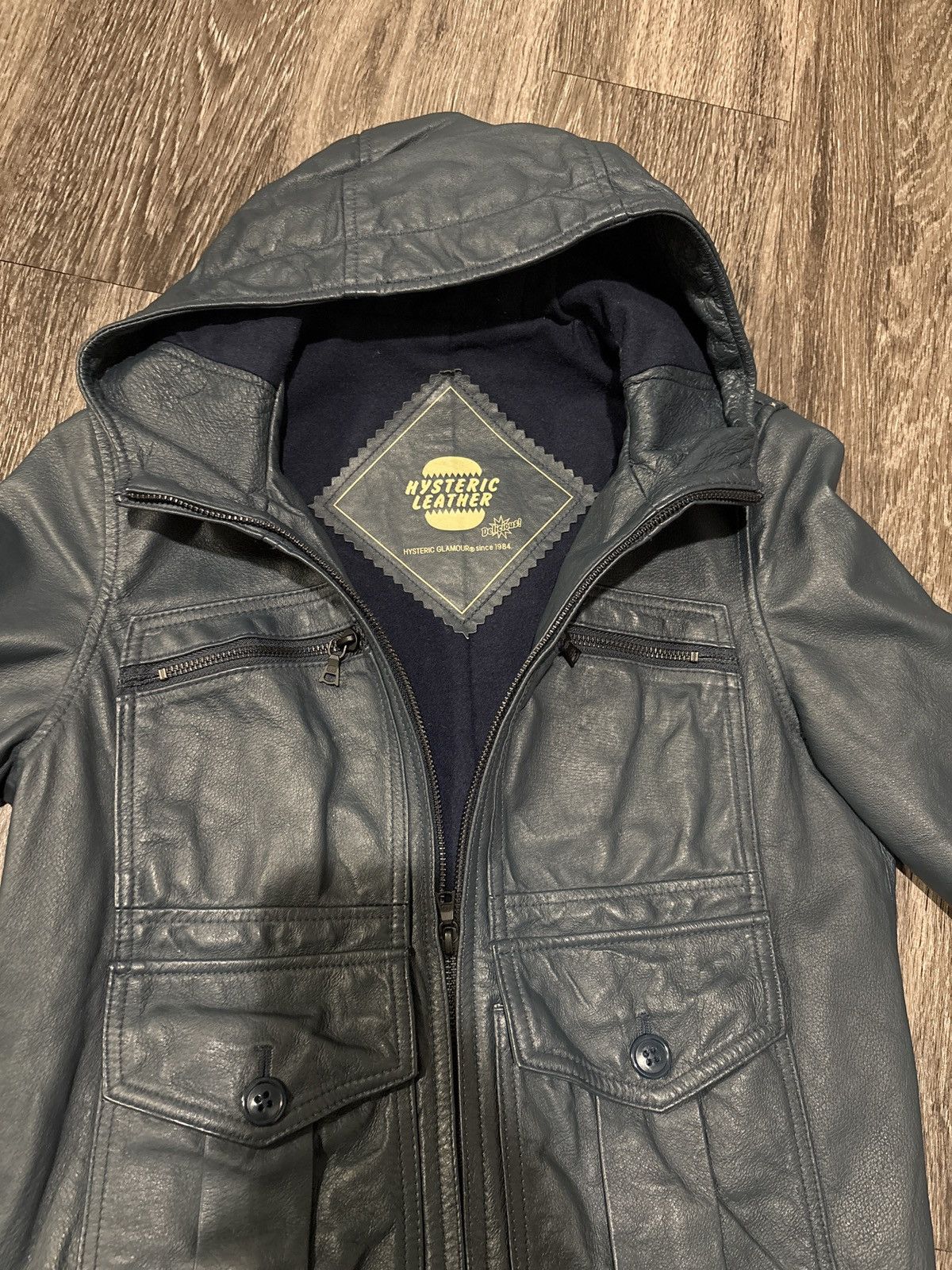 Hysteric Glamour Hysteric Glamour pigskin turquoise leather jacket Size S / US 4 / IT 40 - 4 Thumbnail