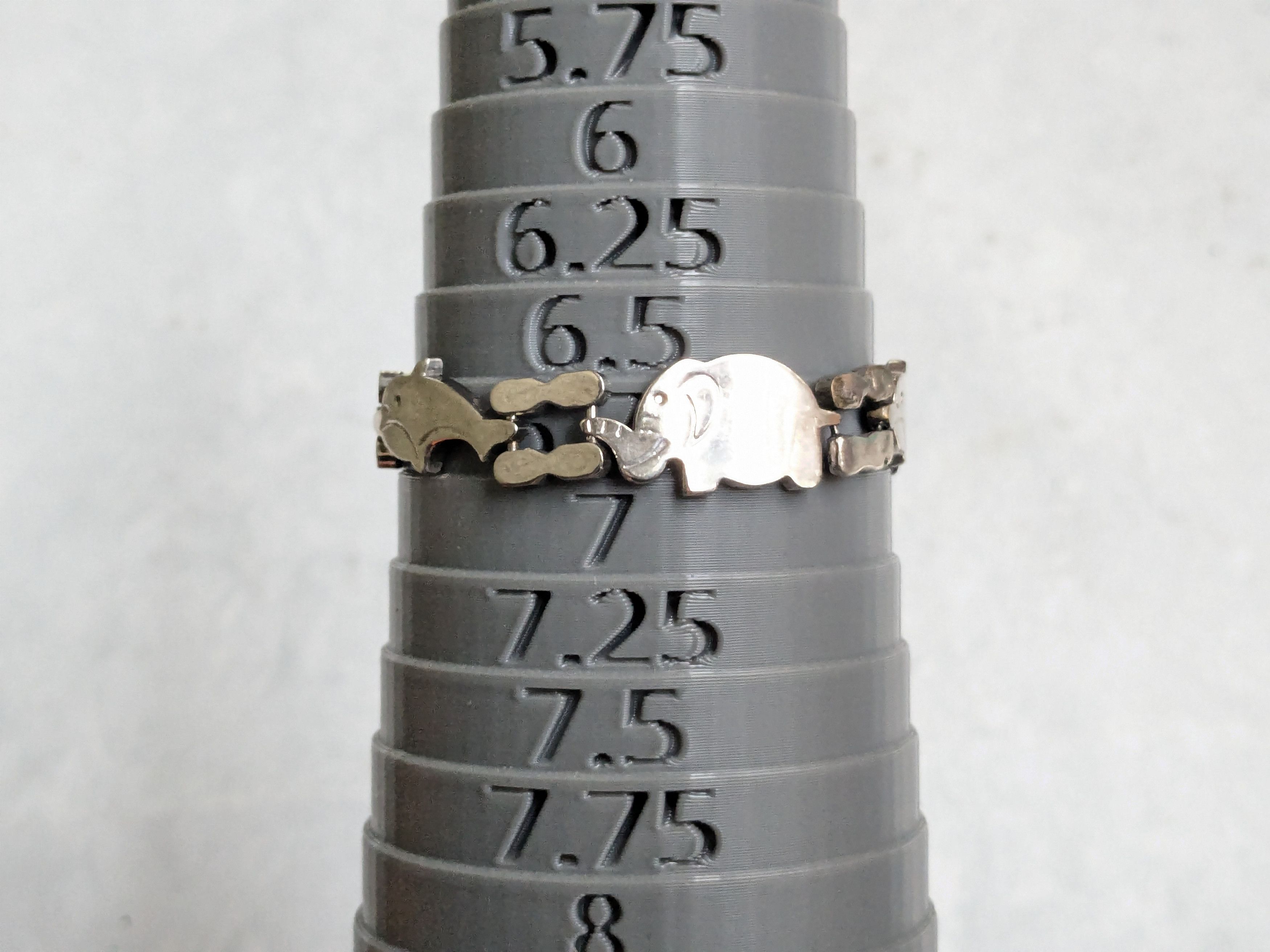 Jewelry Vintage Sterling Silver Bracelets Dolphin Elephant Whale Size ONE SIZE - 20 Thumbnail