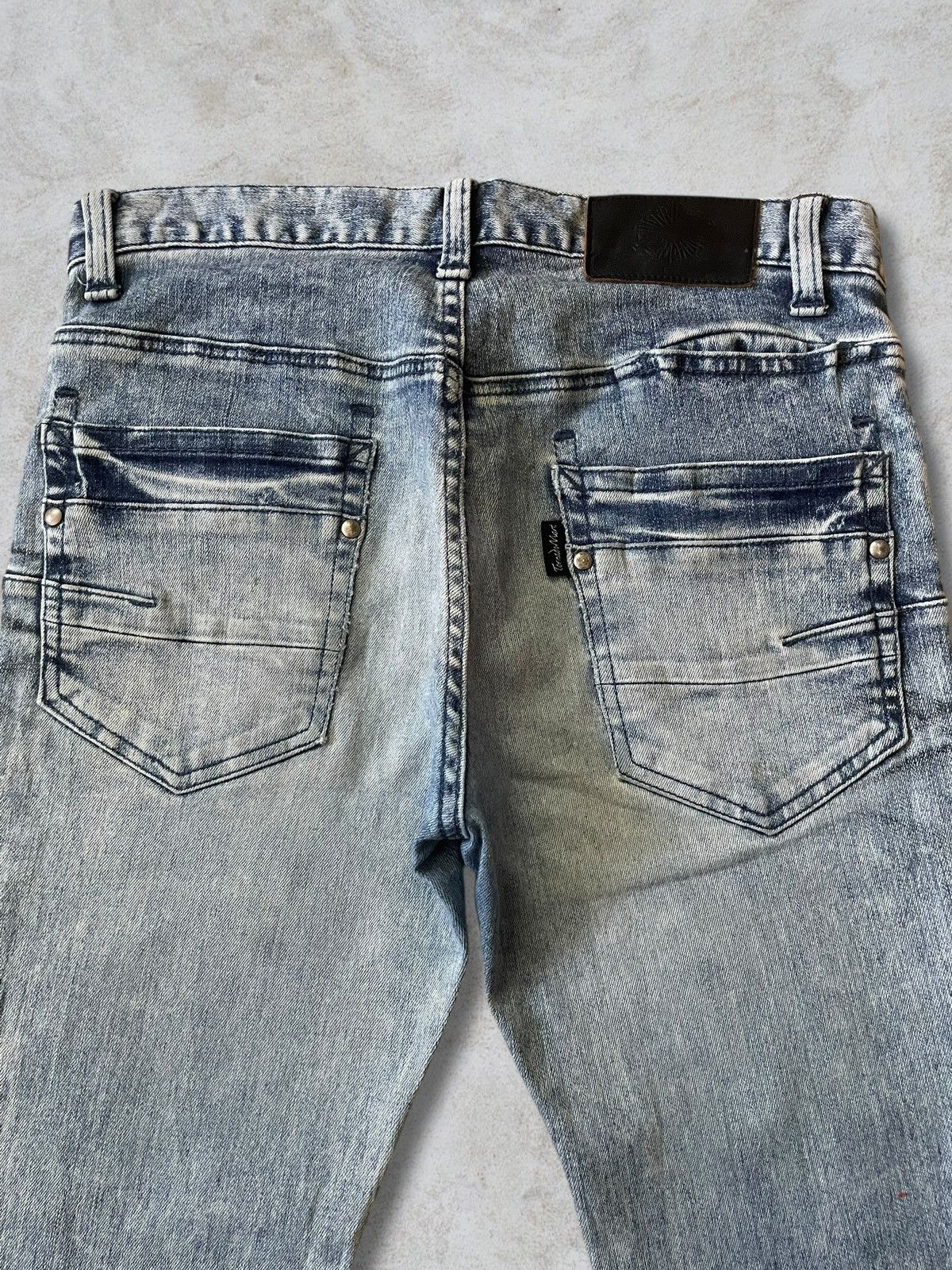 Tornado Mart Tornado Mart Sick FadeWash Black Whiskered Ripped Slim Jeans Size 30" / US 8 / IT 44 - 7 Thumbnail