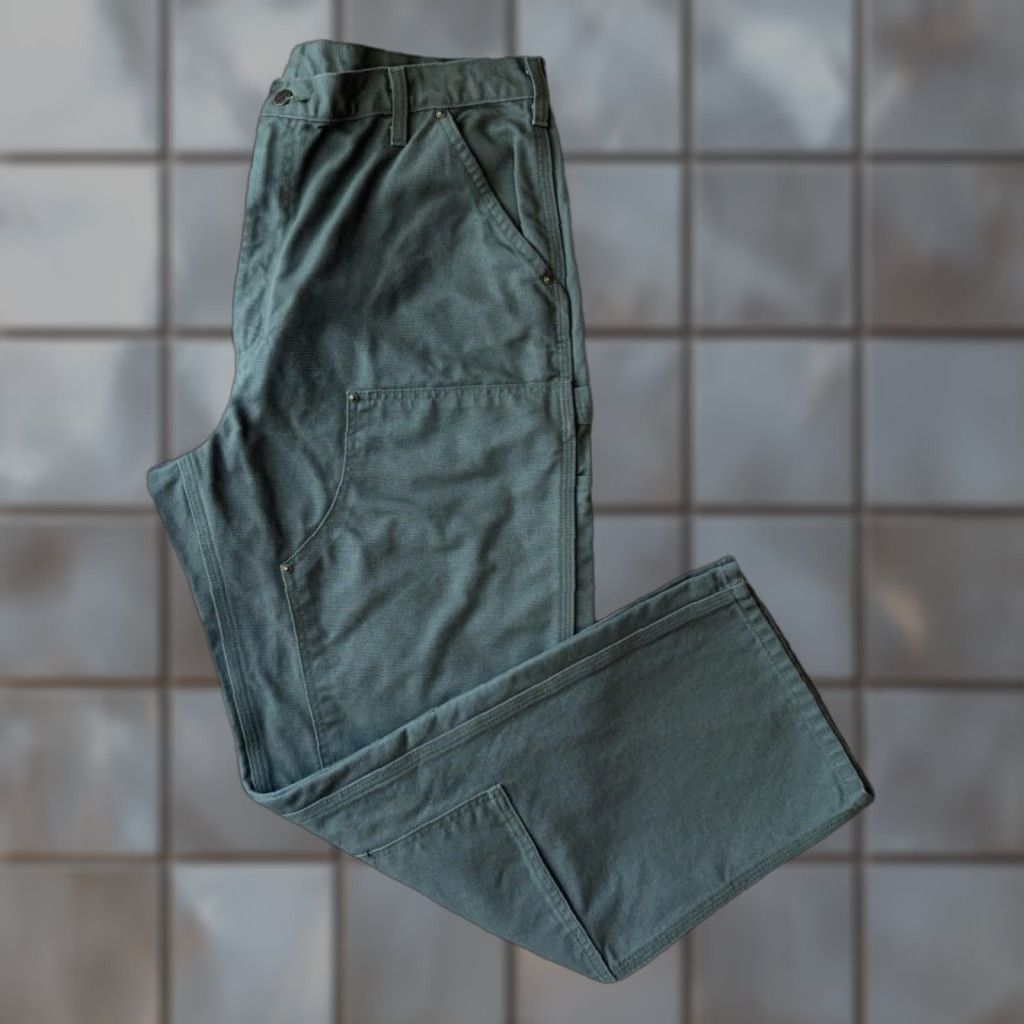 VINTAGE Carhartt Pants Carhartt Double Knee 38 Green Workwear Carpenter 5-Pocket Mens