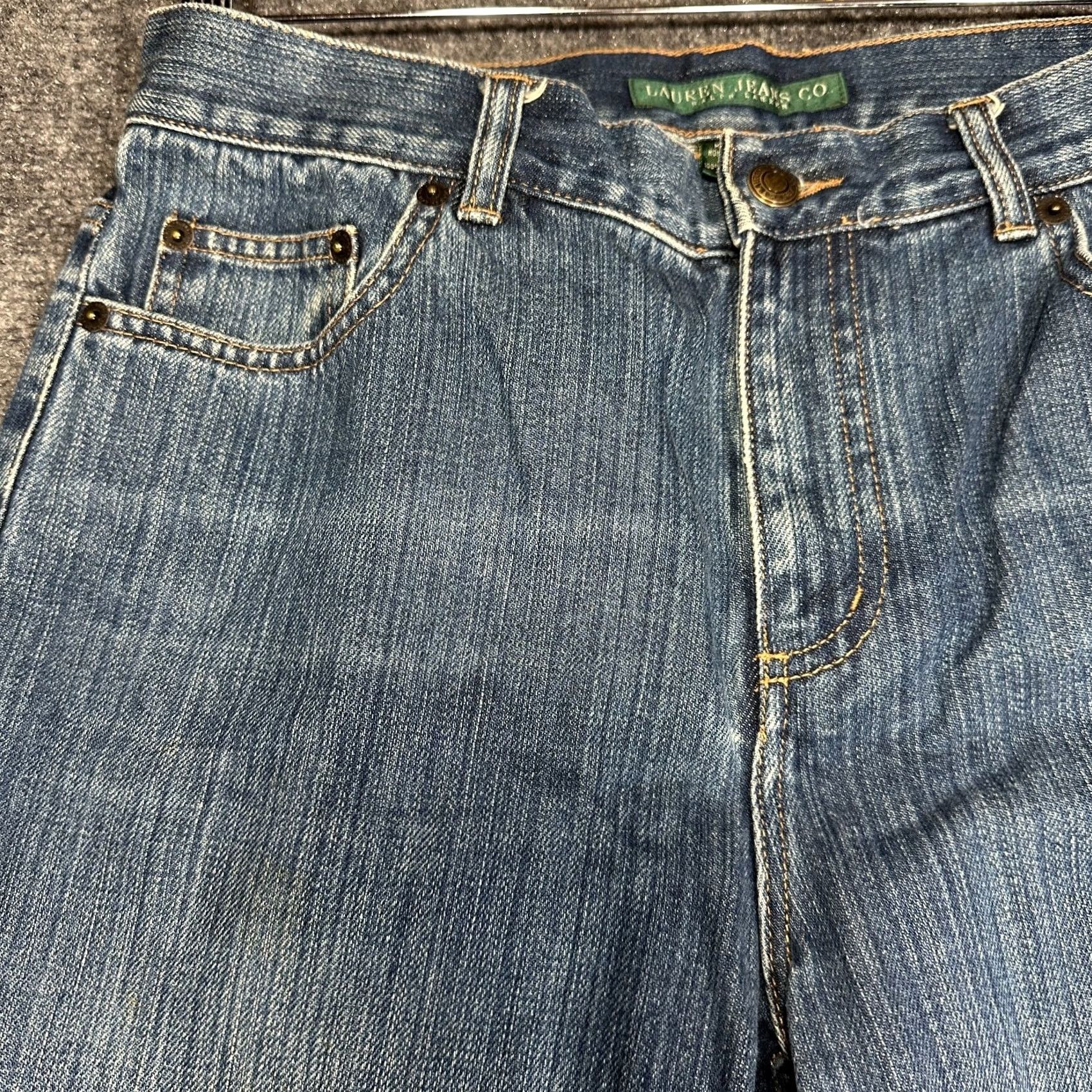 CO Lauren Jeans Co Ralph Lauren Jeans Womens Bootcut Floral Distressed Knee Size 6 Blue Size 28" / US 6 / IT 42 - 5 Thumbnail