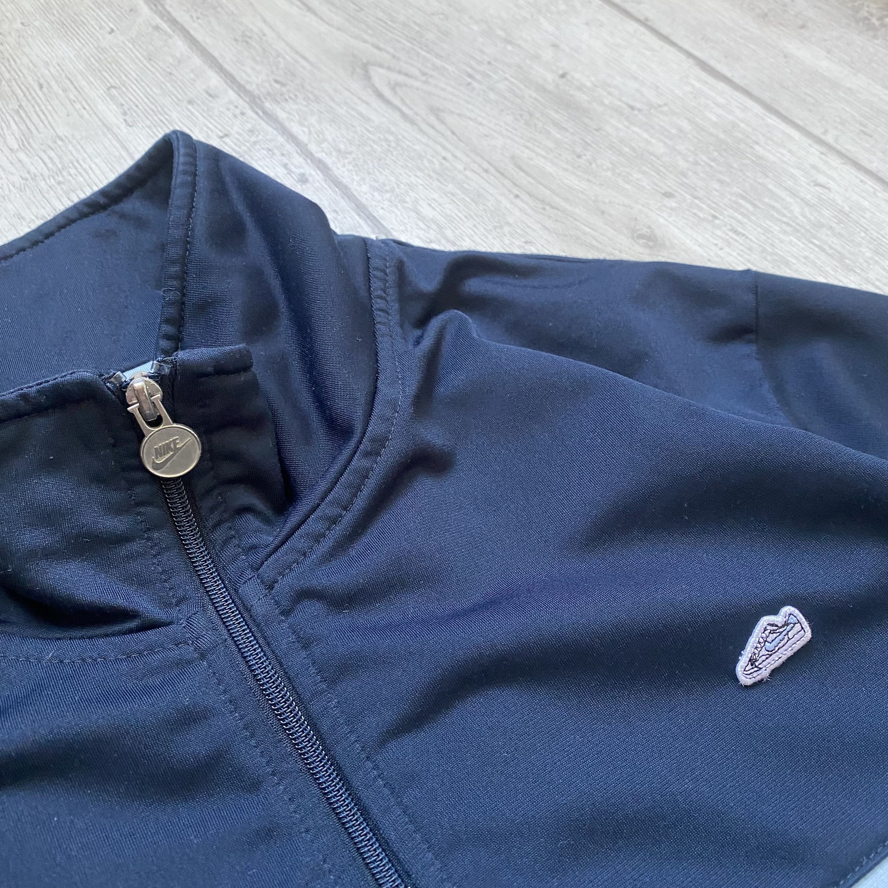 Nike 👟Vintage 90s Nike track jacket top Sneakers Logo Drill Size US XL / EU 56 / 4 - 4 Thumbnail