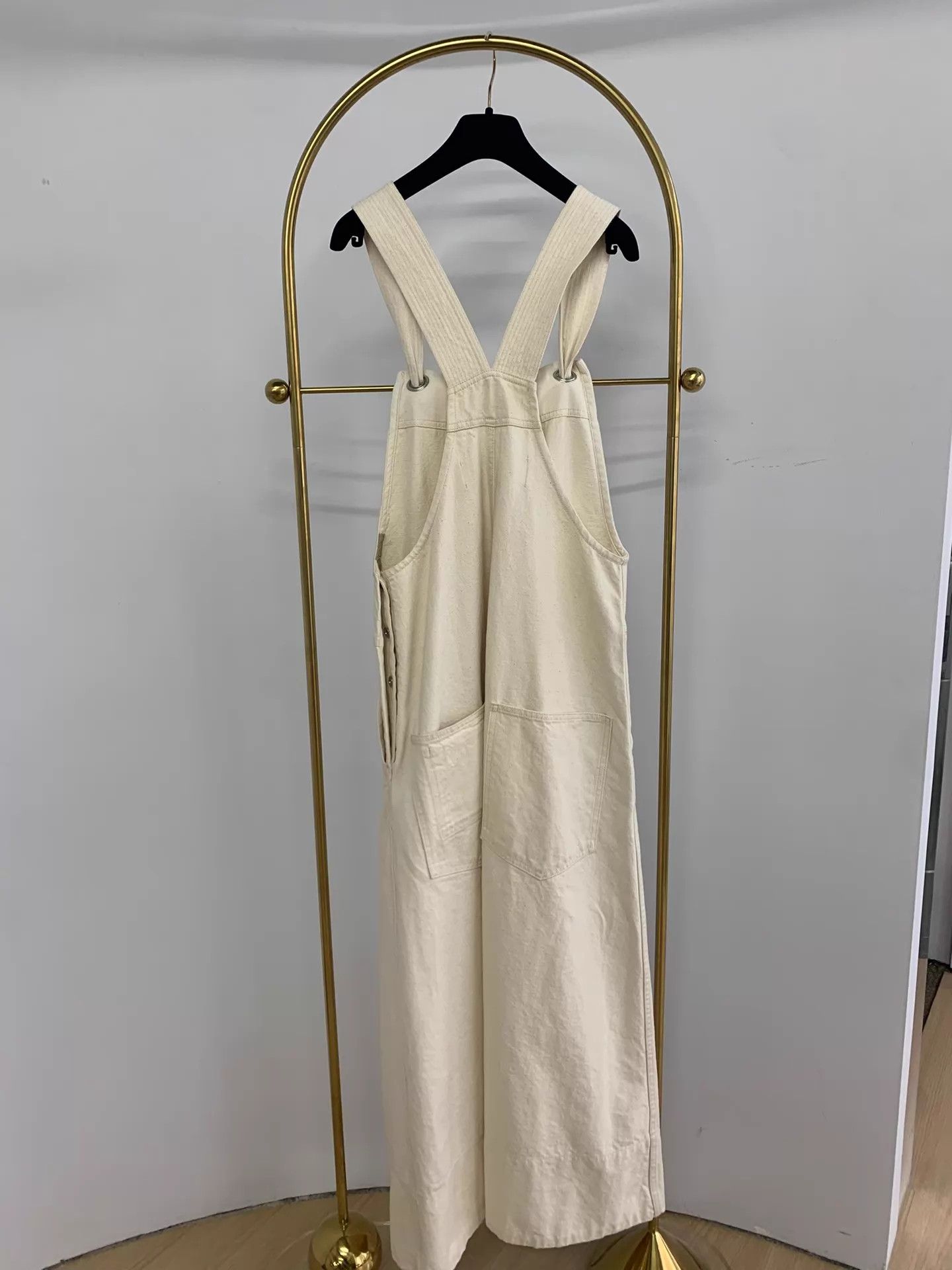Jil Sander Jil Sander Off-White Overall Dress 34 Mint Size XXS / US 00 / IT 34 - 3 Thumbnail