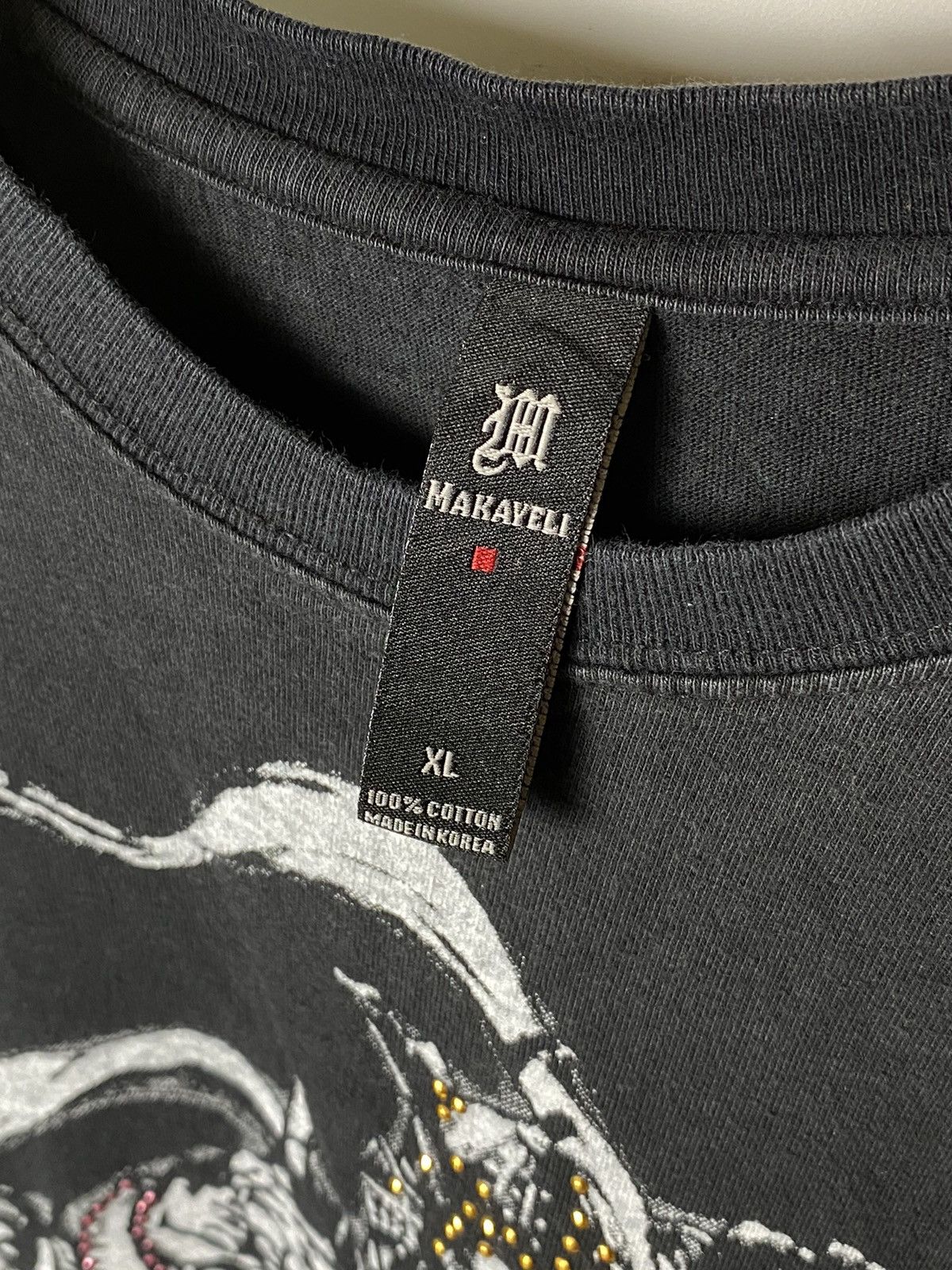 Designer × If Six Was Nine × Makaveli 💥Vintage💥 makaveli rhinestone longsleeve Size US XL / EU 56 / 4 - 4 Thumbnail