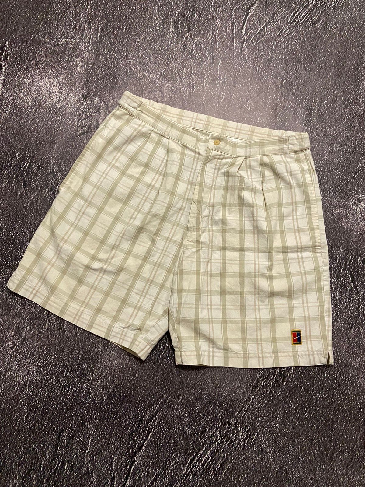 Pre-owned Nike X Vintage Nike Court Shorts In White