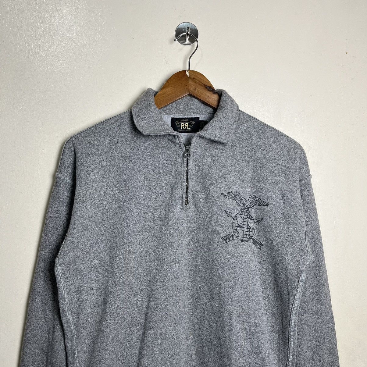 RRL Ralph Lauren Vintage Double RL - RRL Ralph Lauren Half Zip Jacket Size US S / EU 44-46 / 1 - 2 Thumbnail