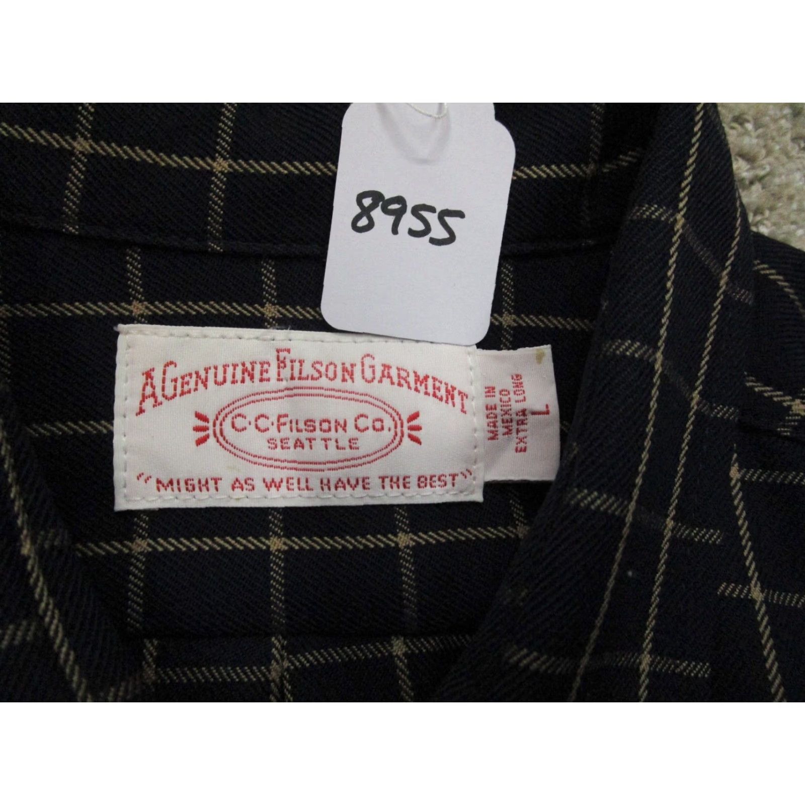 Filson VINTAGE Filson Shirt Men XL Blue Check Wool Long Sleeve Button Down Size US XL / EU 56 / 4 - 8 Thumbnail