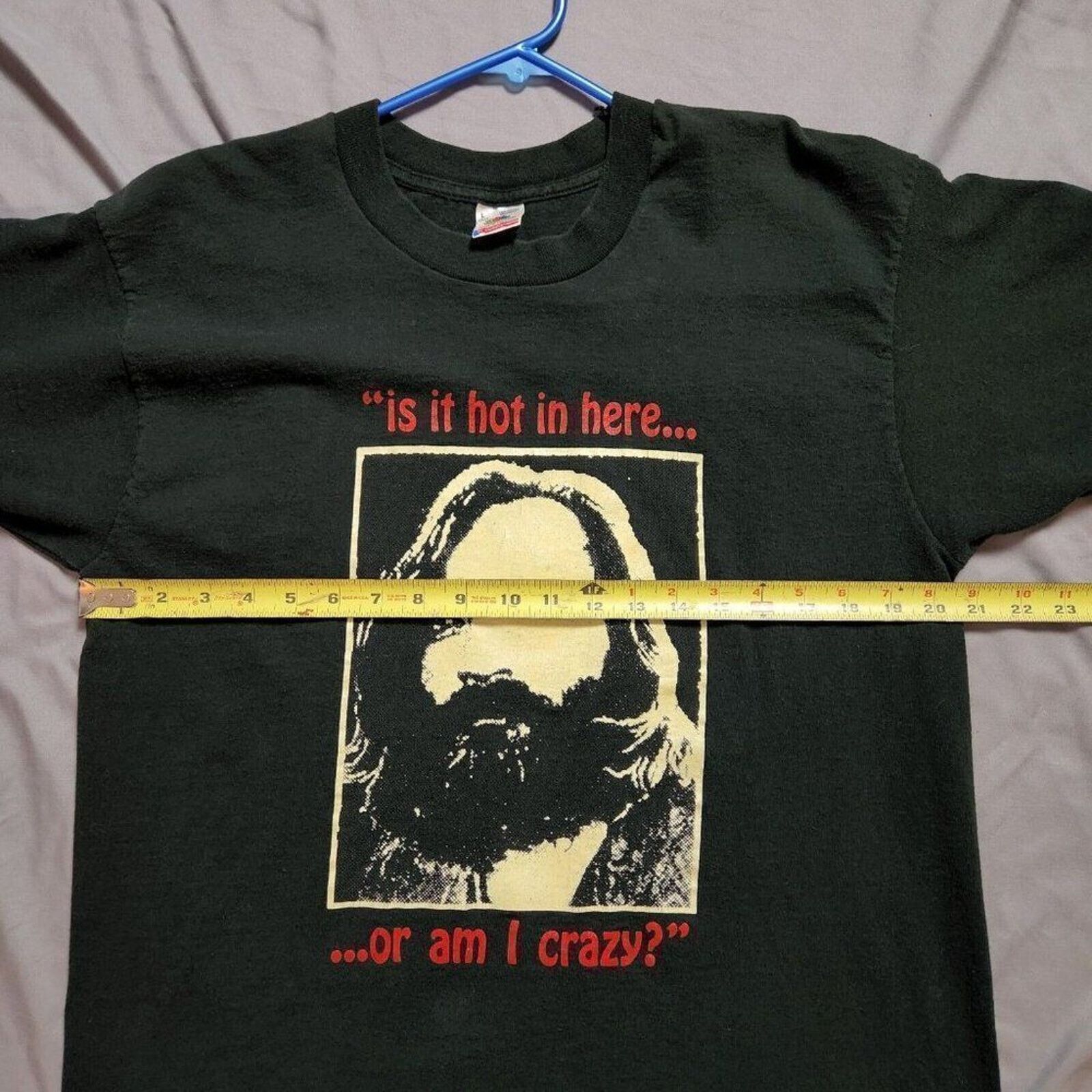 Fruit Of The Loom Vtg Charles Manson Men's L “Is It Hot In Here... Size US L / EU 52-54 / 3 - 4 Thumbnail