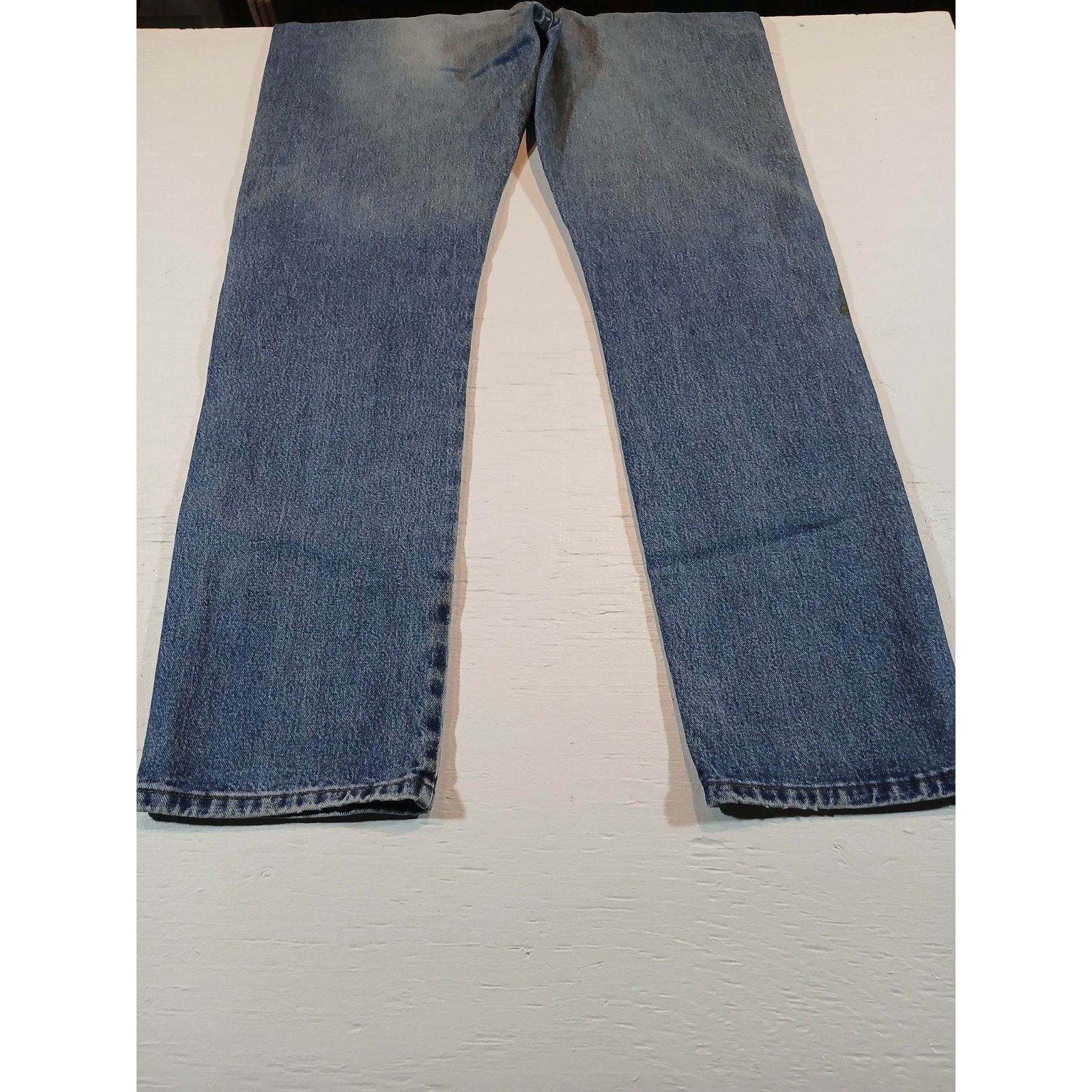 Wrangler Wrangler (38 X 34) Men's Blue Denim Jeans Size US 38 / EU 54 - 5 Thumbnail