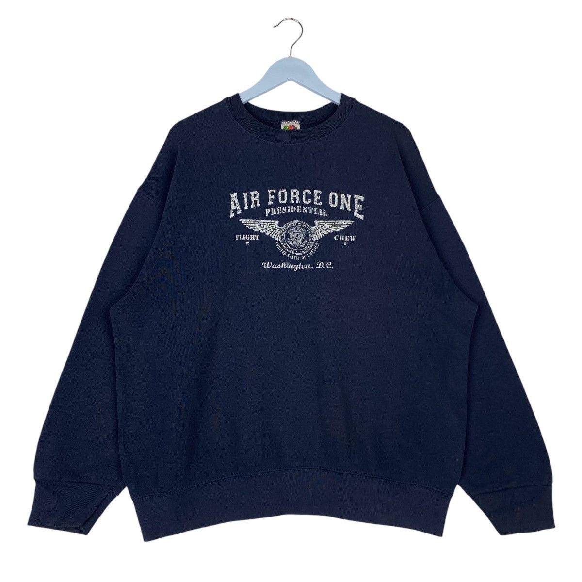 Fruit Of The Loom × Vintage Vintage Air Force One Presidential Crewneck Sweatshirt Size US XL / EU 56 / 4 - 1 Thumbnail