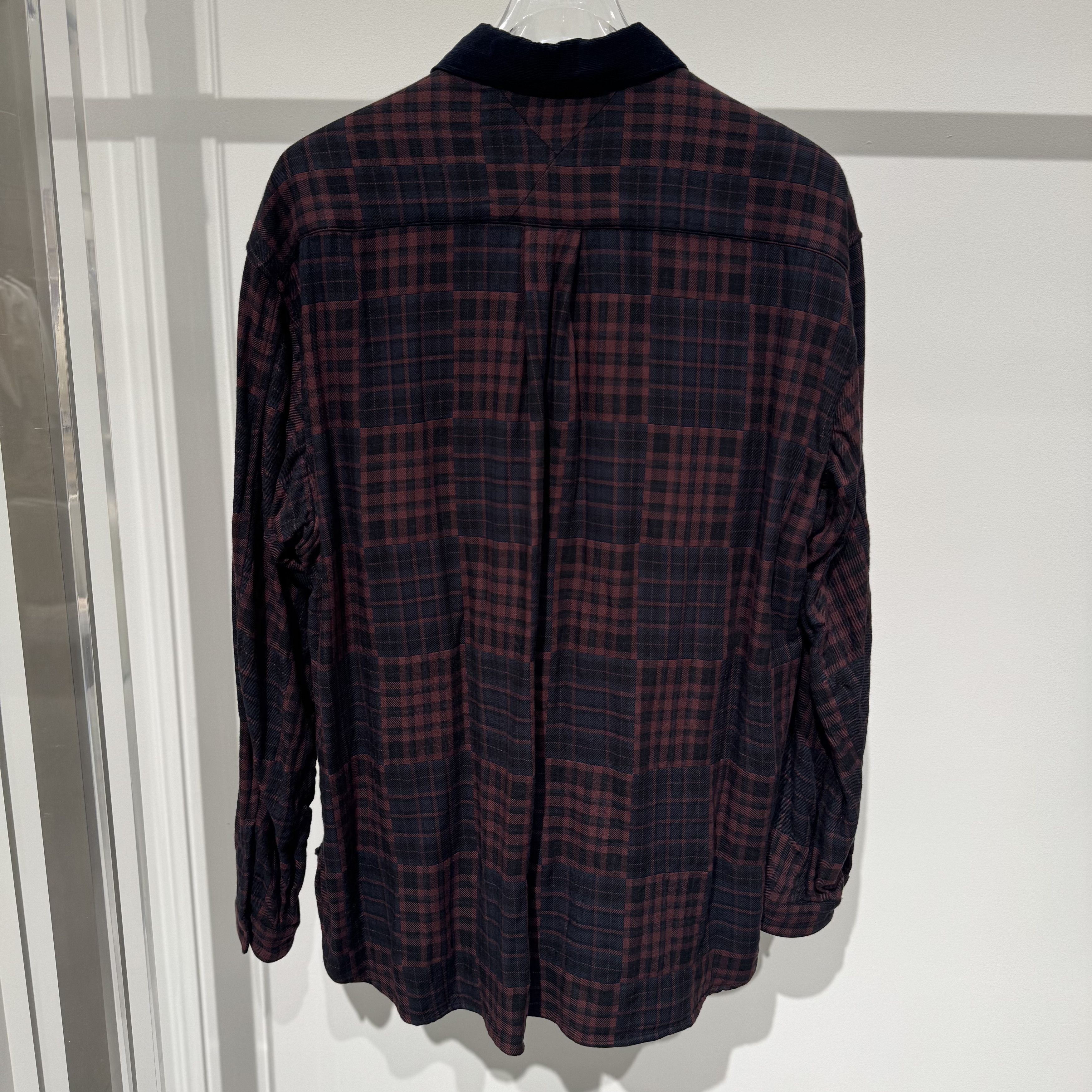 White Mountaineering Rare New WM Corduroy Collar Plaid Oversize shirt Size US S / EU 44-46 / 1 - 5 Thumbnail