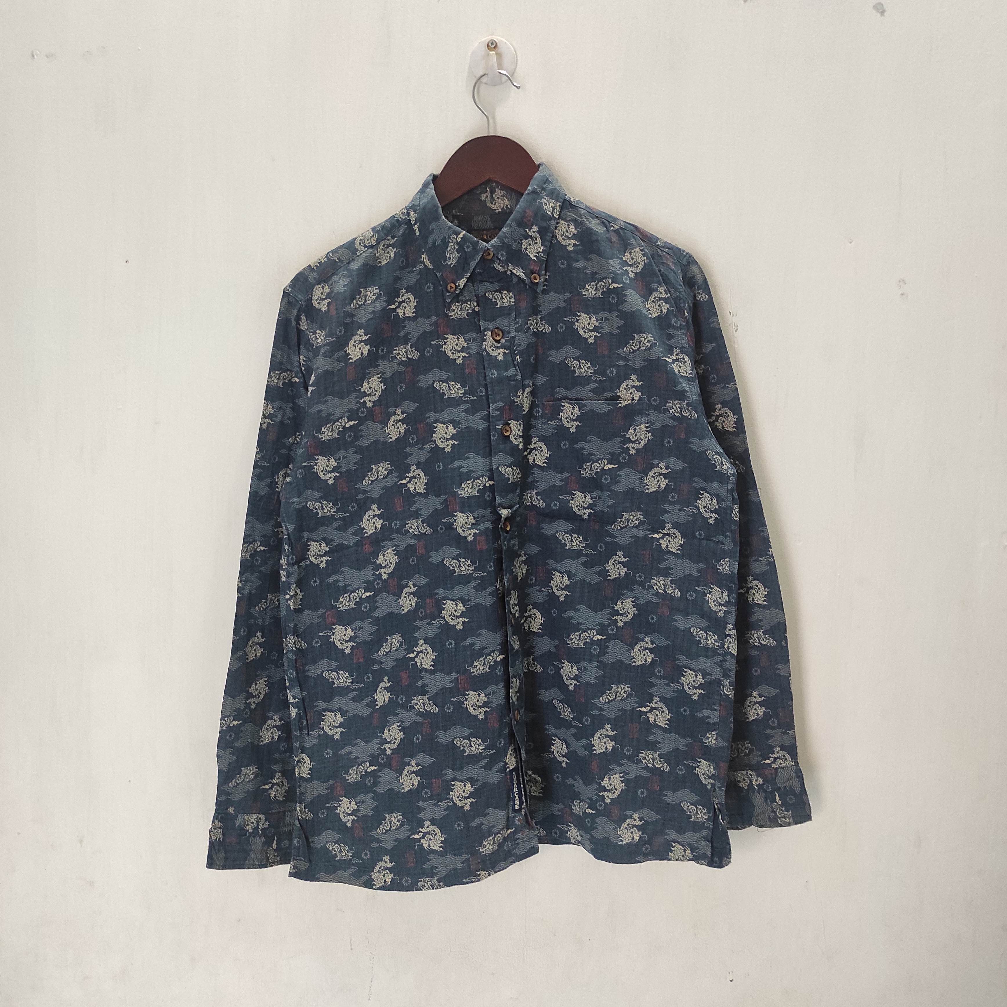 Sugar Cane Vintage Sugar Cane Full Print Dragon Shirt Size US M / EU 48-50 / 2 - 2 Thumbnail