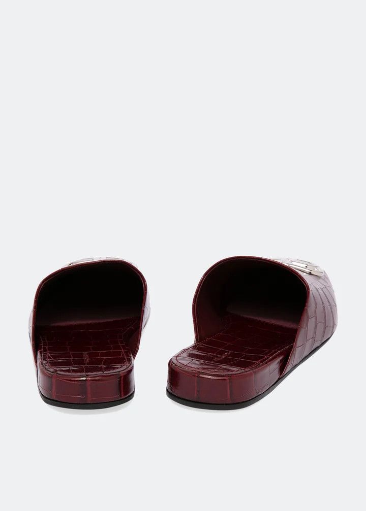 Balenciaga o1srvl11e0326 Cosy BB Mules in Burgundy Size US 9 / IT 39 - 3 Thumbnail