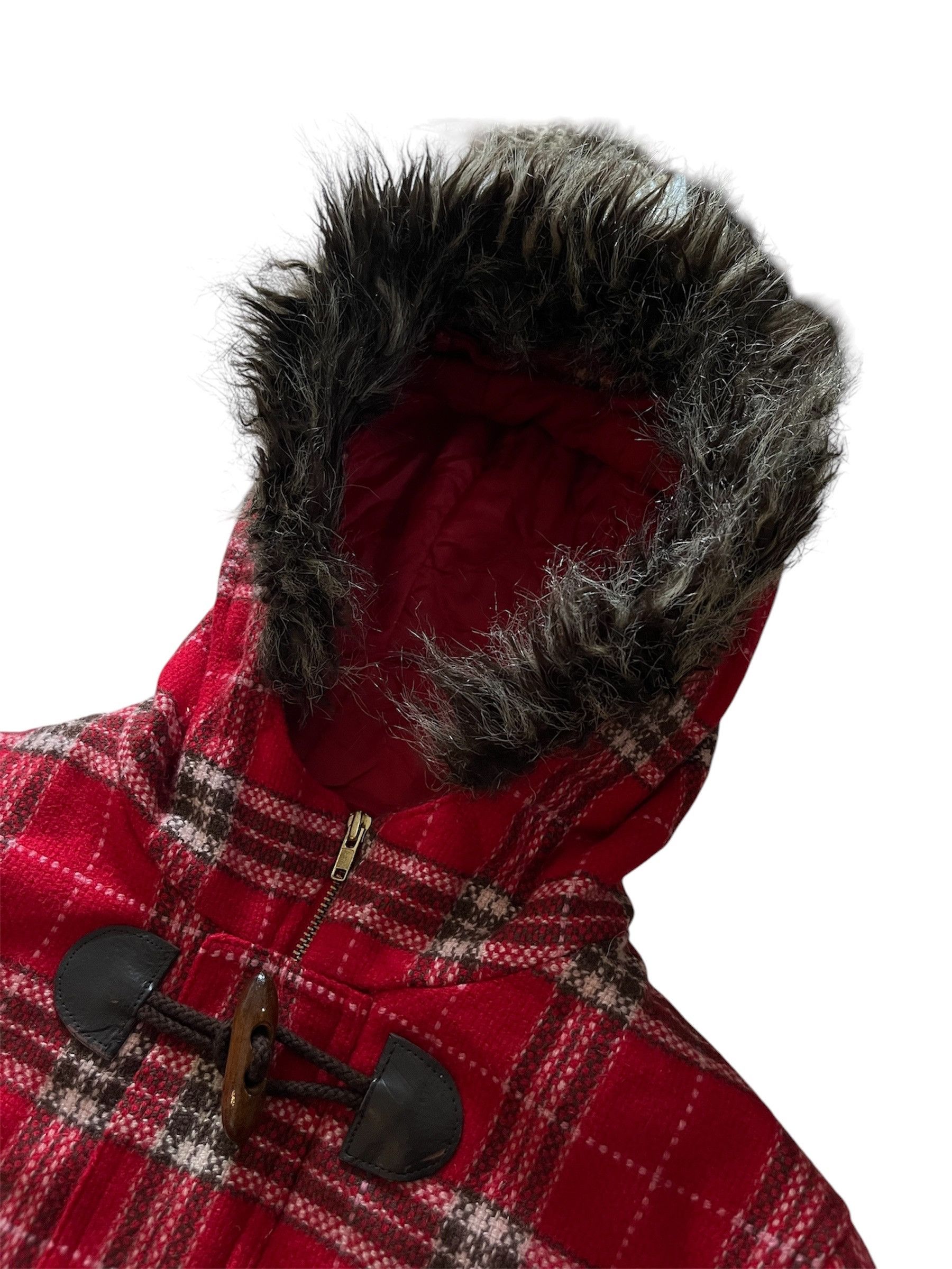 Angel Blue 💥LAST PRICE💥Angel Blue Japanese - Fur Wool Plaid Hoodie Size S / US 4 / IT 40 - 2 Thumbnail