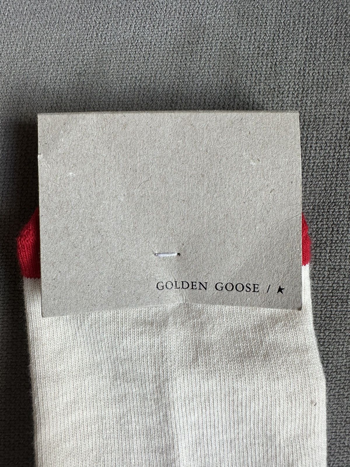 Golden Goose Golden Goose Unisex Red and White Star Socks Size ONE SIZE - 6 Thumbnail
