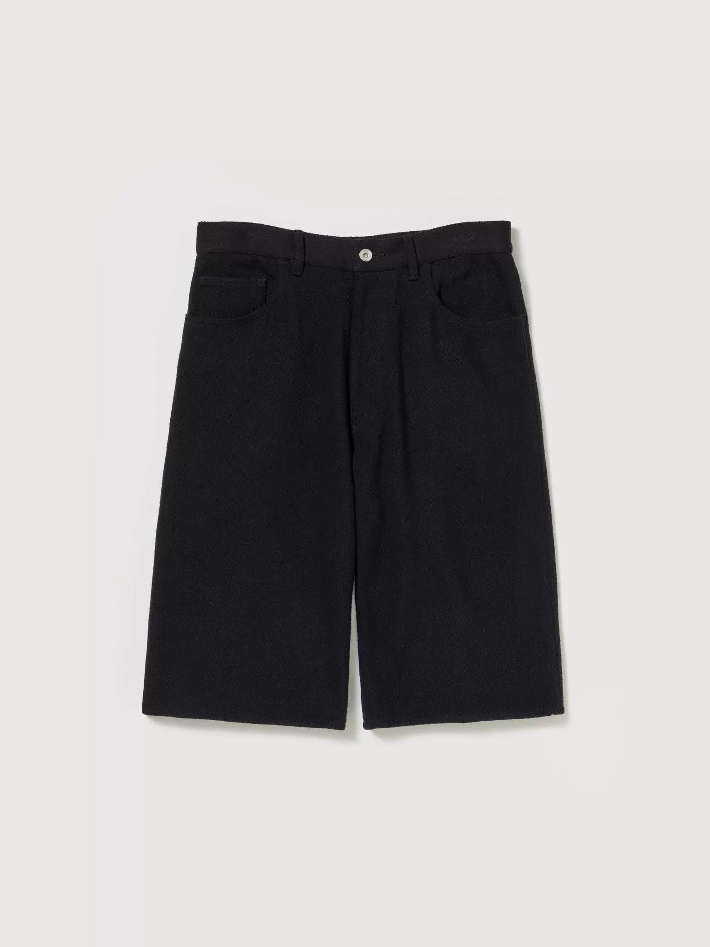 Auralee AURALEE 26ss SilkNepDenim Wide Shorts 3 Black/White Size US 34 / EU 50 - 2 Thumbnail
