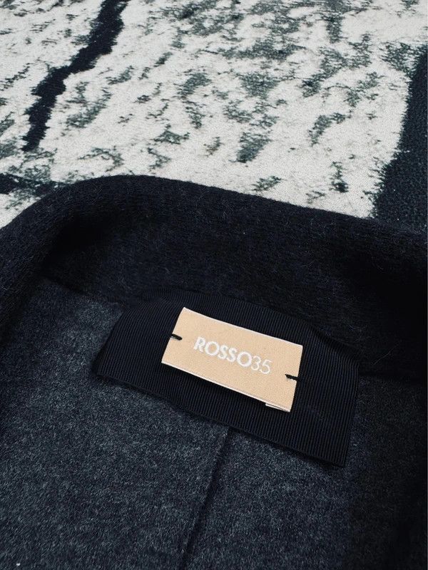 Other Rosso35 italy 44 L gray black wool jacket Size L / US 10 / IT 46 - 4 Thumbnail
