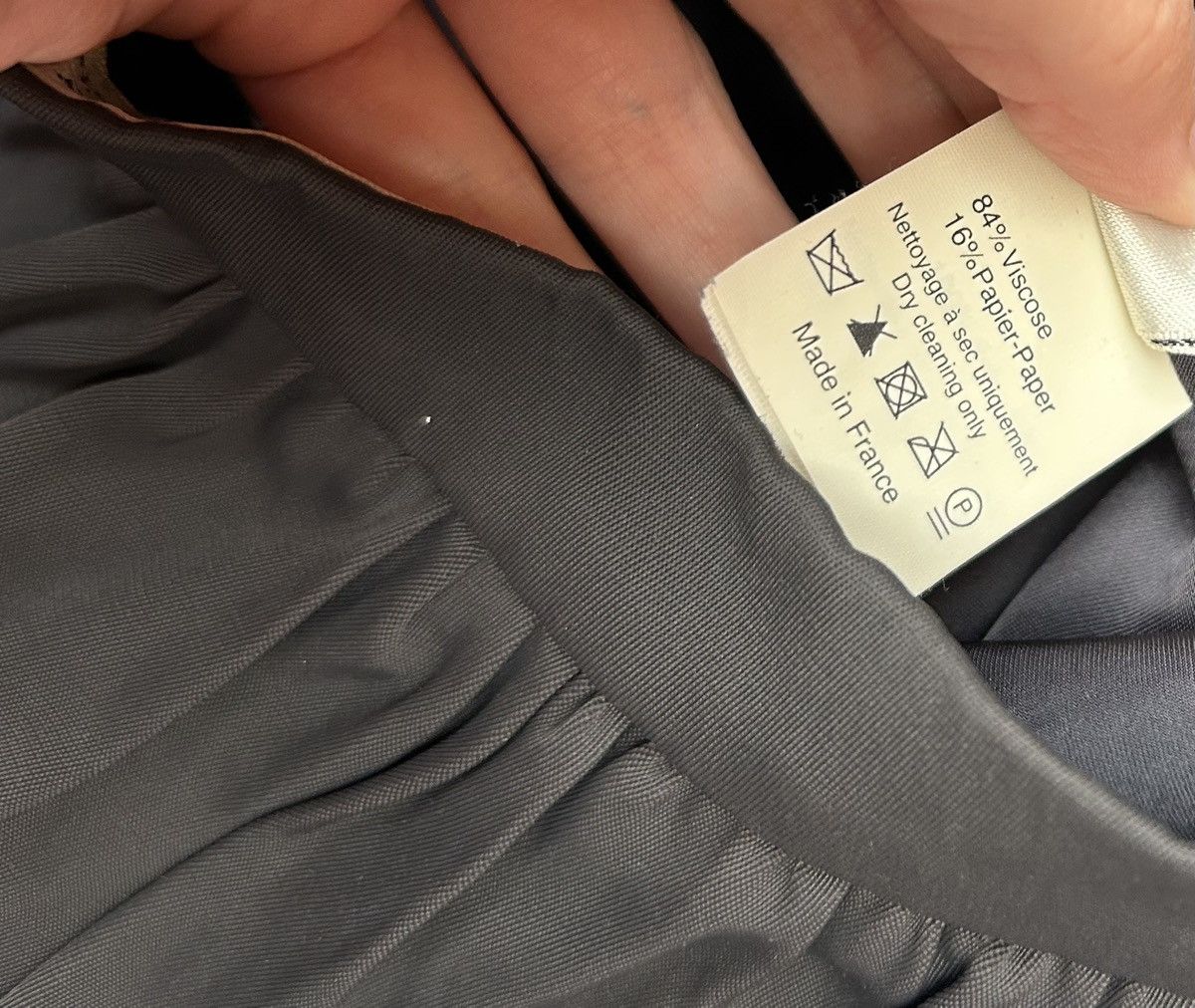 Lanvin × Vintage Lanvin Paris Eté 2007 Silk Front Snap Pocket Detail Skirt Size 27" / US 4 / IT 40 - 7 Thumbnail