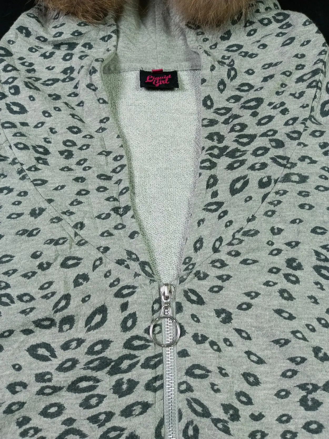 Japanese Brand × Le Grande Bleu (L.G.B.) LIQUID GIRL Oversized Fur Leopard Batwing Zip Hoodie Size US XXL / EU 58 / 5 - 17 Thumbnail
