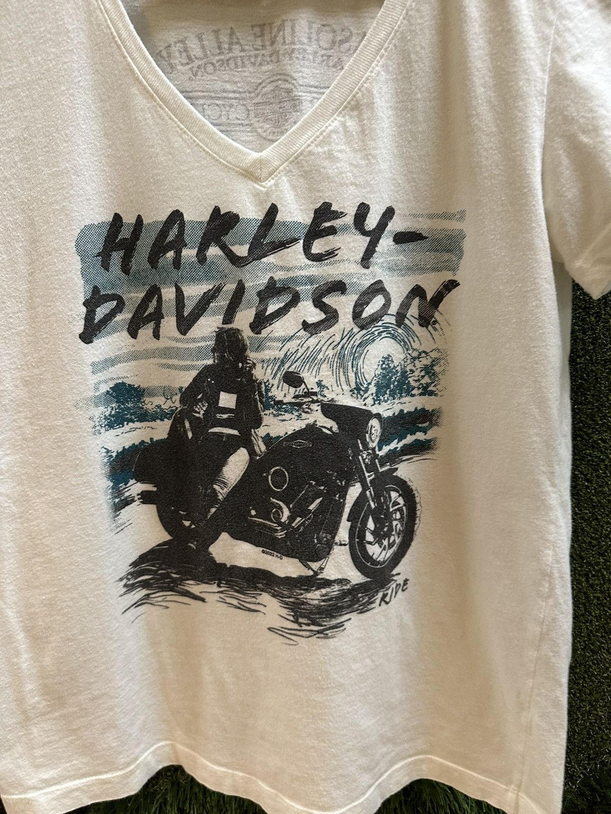 Harley Davidson Harley Davidson Biker V-Neck T-shirt Medium Size M / US 6-8 / IT 42-44 - 4 Thumbnail