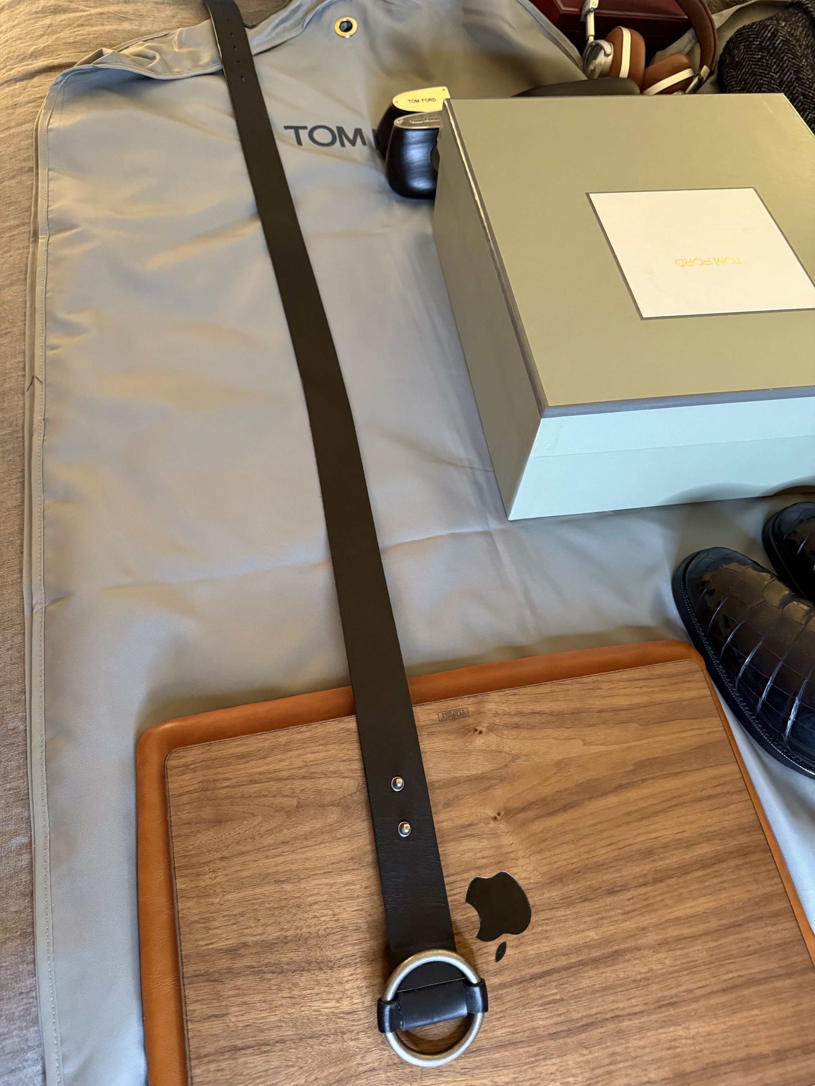 Officine Generale Coveted Rare $300 OFFICINE GENERALE Leather Belt Size ONE SIZE - 20 Thumbnail