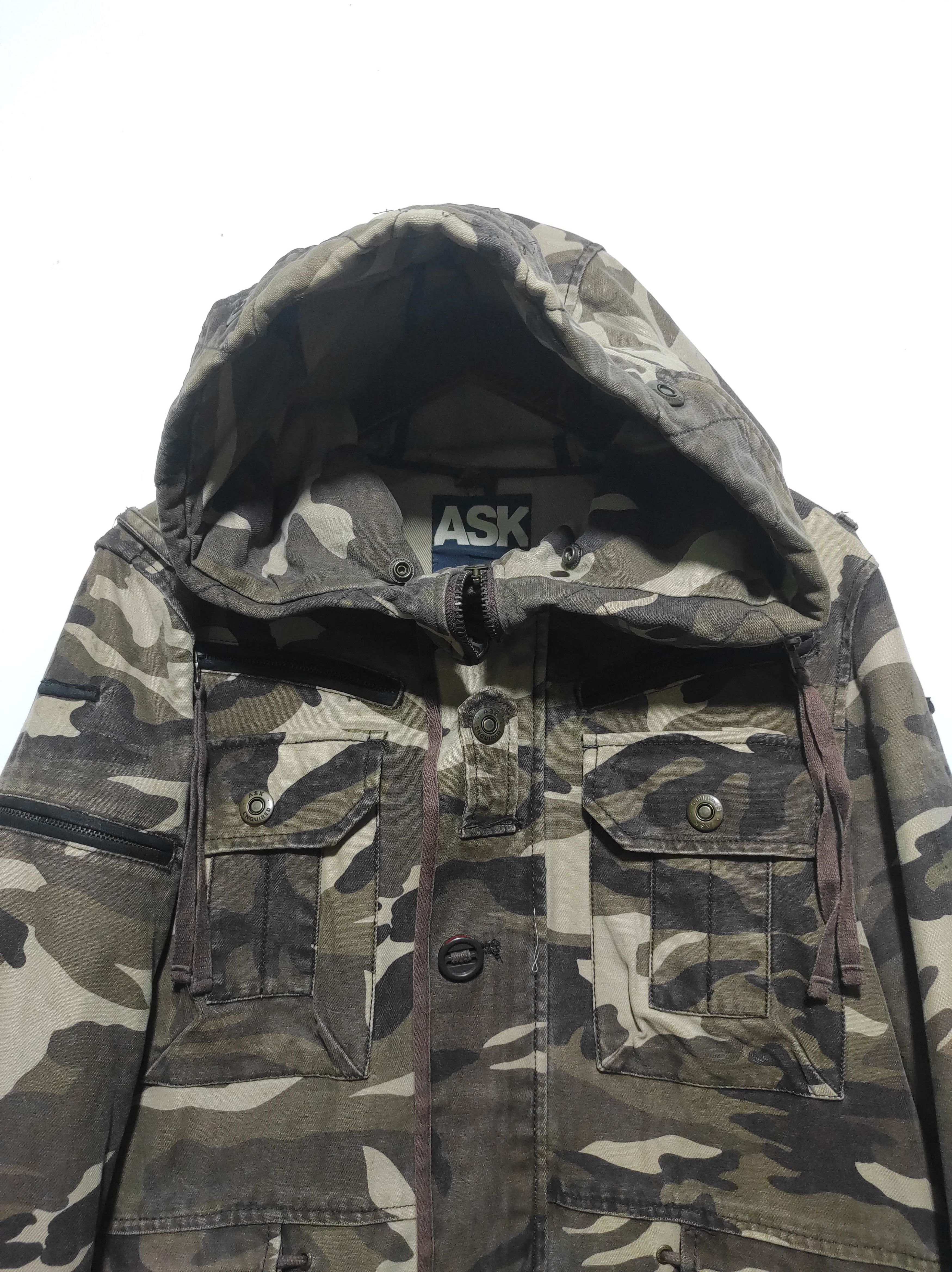 14th Addiction Ask Enquired Camo Multi Pocket Hoodie Jacket Size US M / EU 48-50 / 2 - 3 Thumbnail