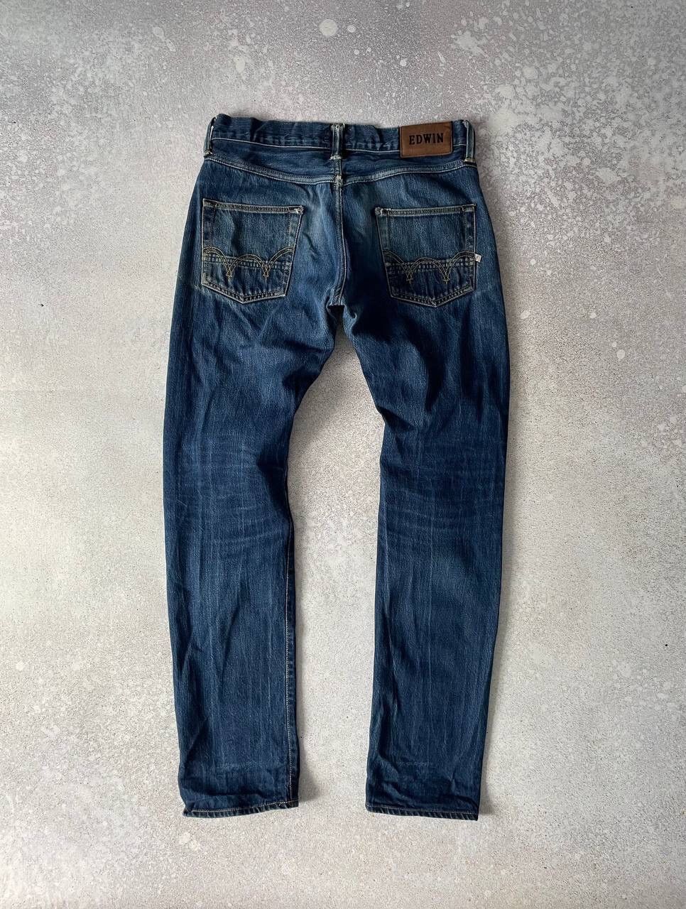 Edwin × Japanese Brand × Vintage Vintage Edwin Japanese Tokyo Blue Denim Pants Y2K Rare Item Size US 30 / EU 46 - 1 Thumbnail