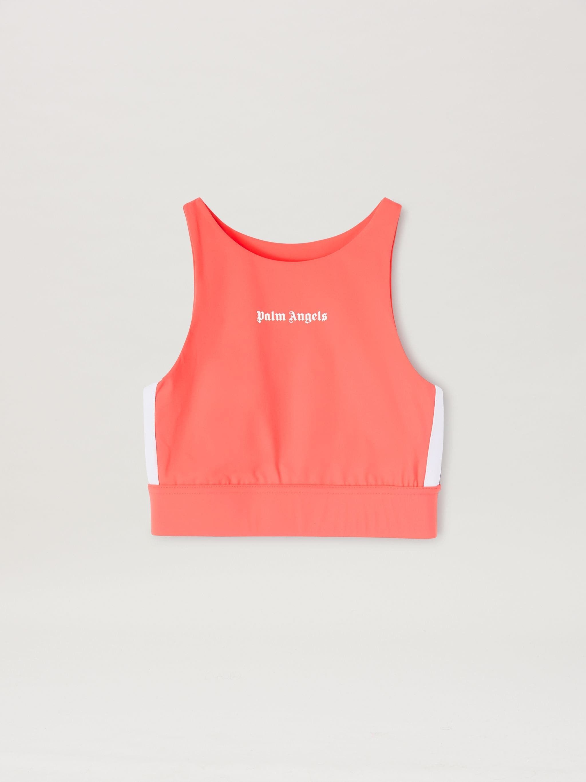 o1y1125 Tank Top in Coral/White