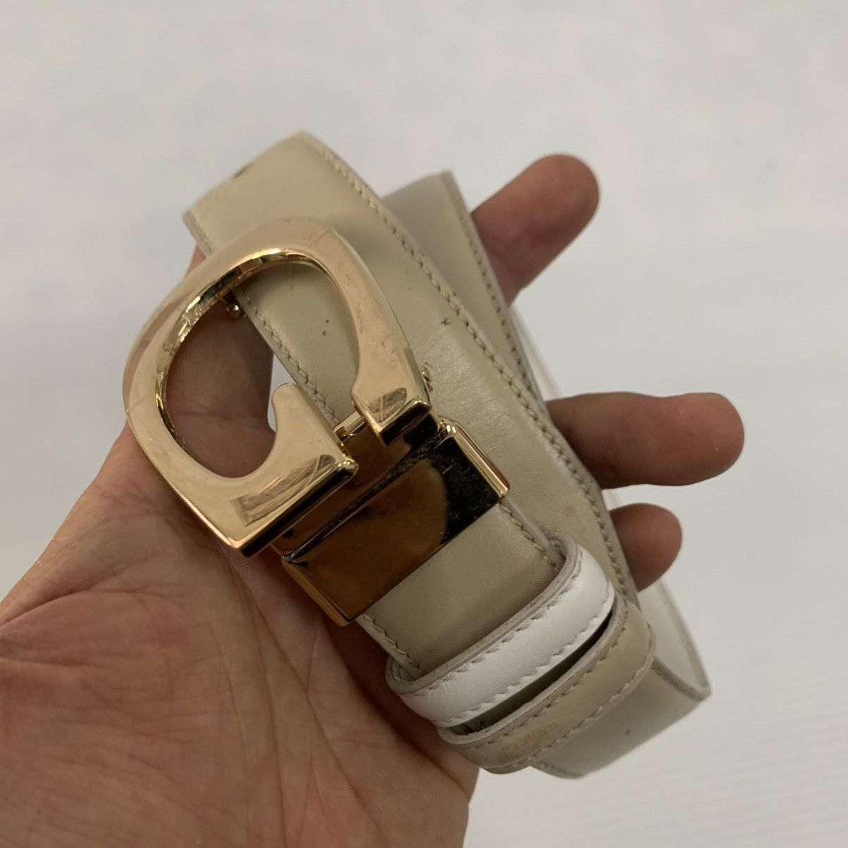 Gucci Authentic Gucci 2 Tone Colour Leather Belts Size ONE SIZE - 2 Thumbnail
