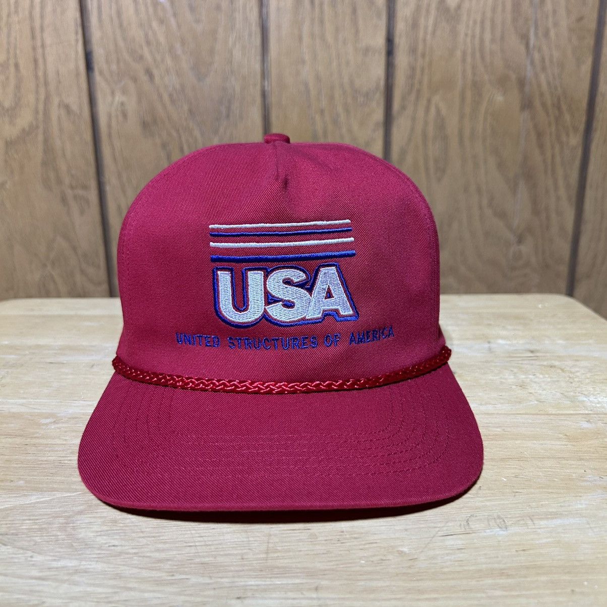 Other Vintage San Sun Hat Cap United Structures of America 80s USA Size ONE SIZE - 1 Thumbnail