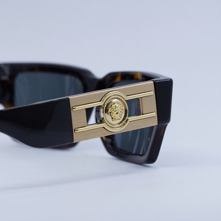 Versace Versace VE4459 108/87 Unisex Sunglasses Havana Rectangle Size ONE SIZE - 9 Thumbnail