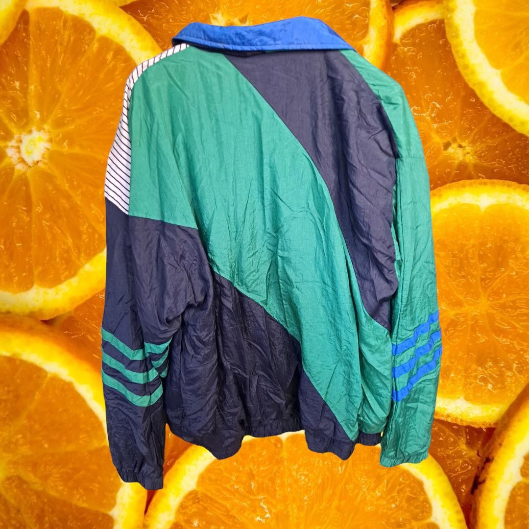 Bill Blass Vintage Bill Blass Green, Blue and White Lightweight Coat Si Size US L / EU 52-54 / 3 - 4 Thumbnail