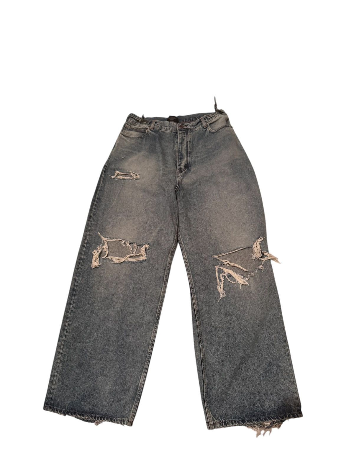 ラ*い様 Balenciaga baggy wide denim 22AW Balenciaga Baggy Jeans | Saks Fifth Avenue
