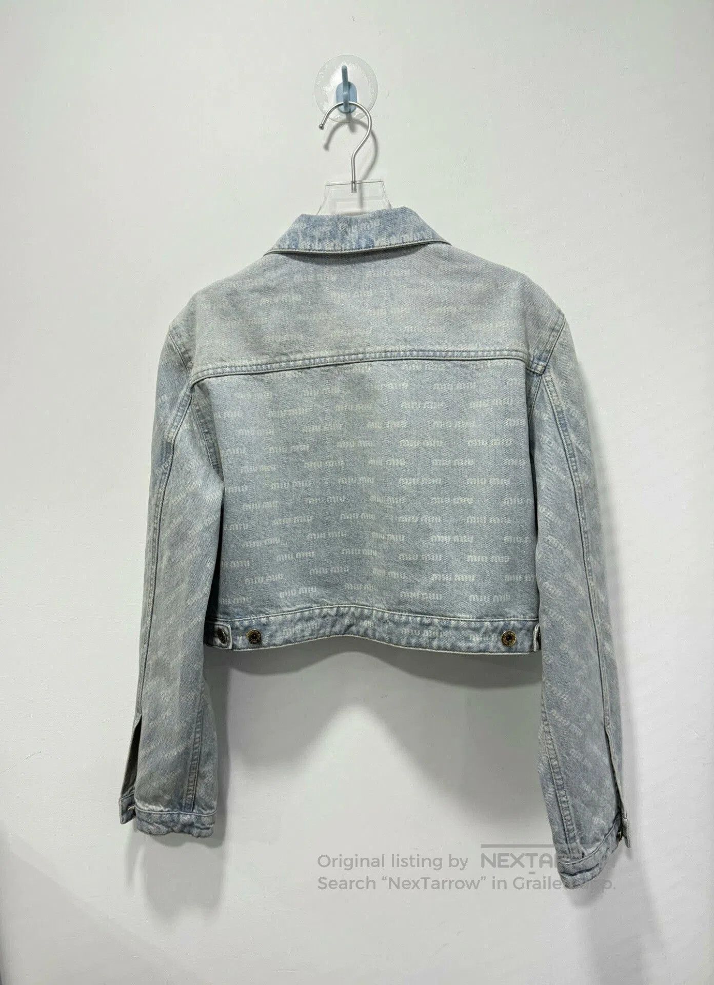 Miu Miu Miu Miu Denim Printed Light Jacket. Size XS / US 0-2 / IT 36-38 - 2 Thumbnail