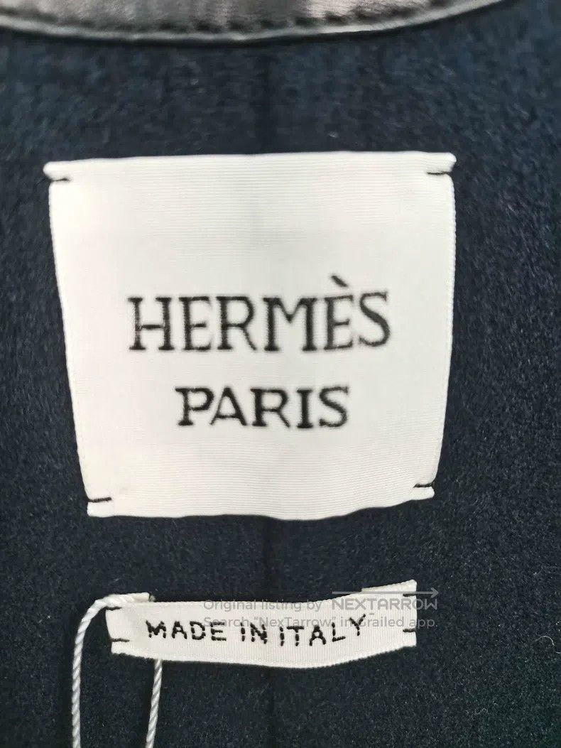 Hermes Hermes Navy Cloak Cashmere Coat Size XS / US 0-2 / IT 36-38 - 3 Thumbnail