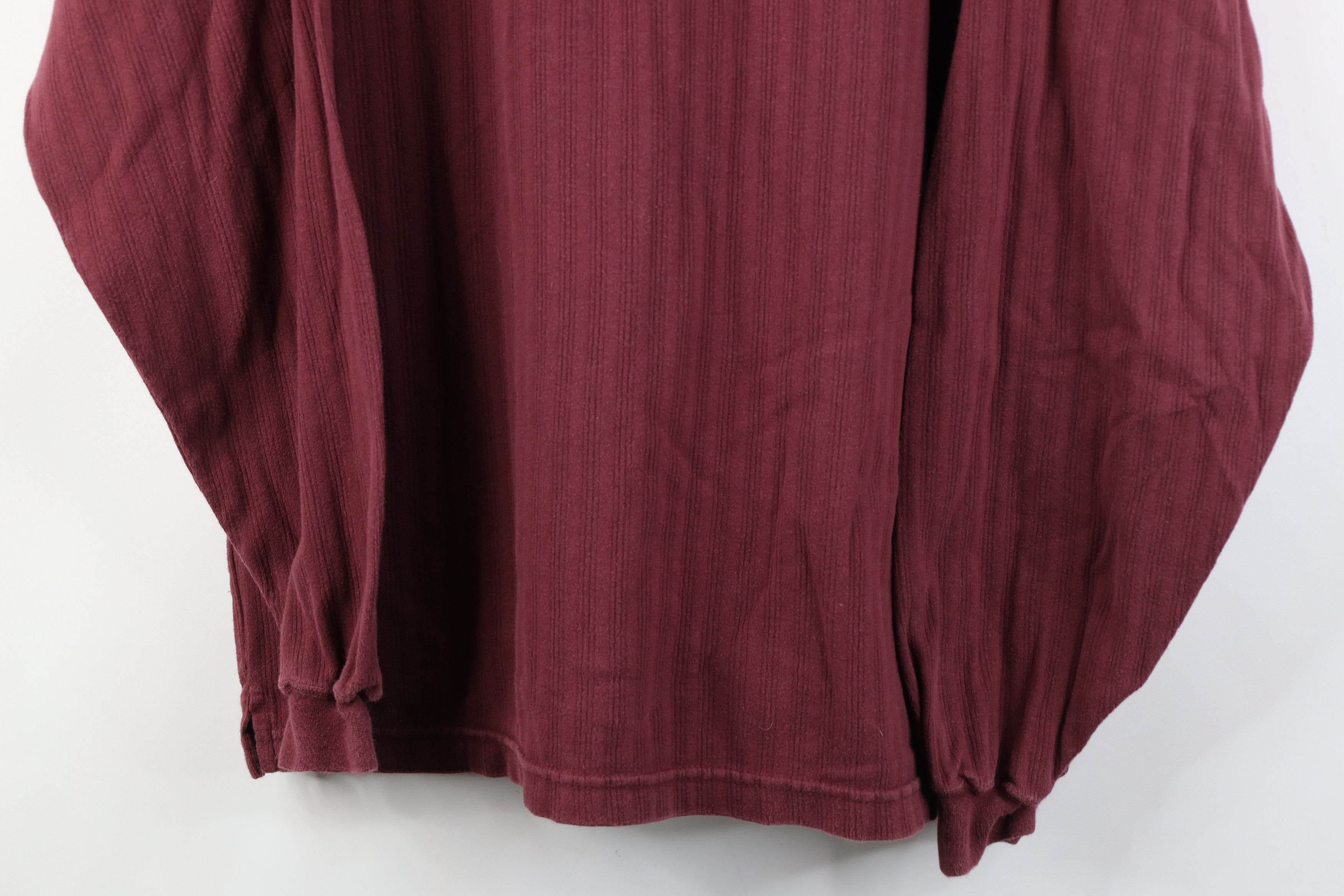 Vintage Vintage 90s Streetwear Knit Long Sleeve Henley T-Shirt Size US L / EU 52-54 / 3 - 3 Thumbnail